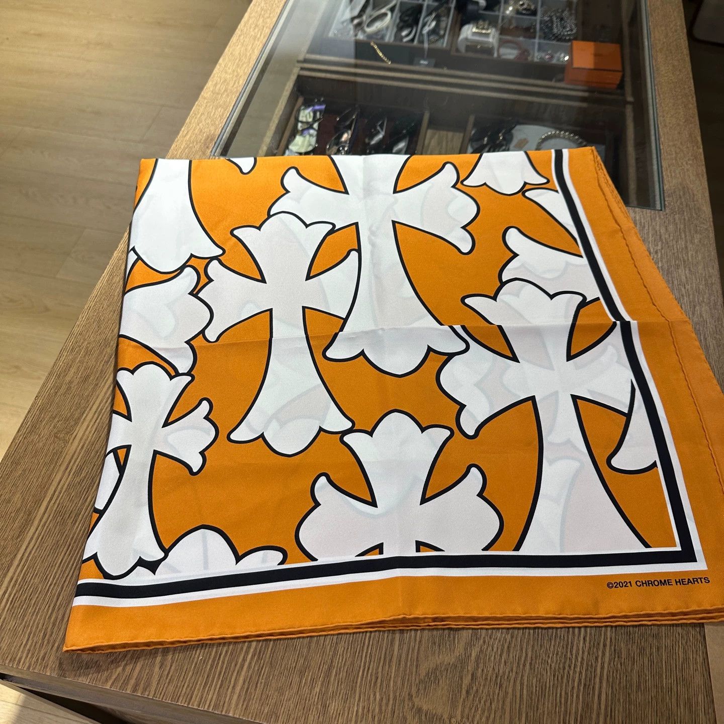 Chrome Hearts ChromeHearts mar10 all over cross silk scarf Size ONE SIZE - 2 Thumbnail