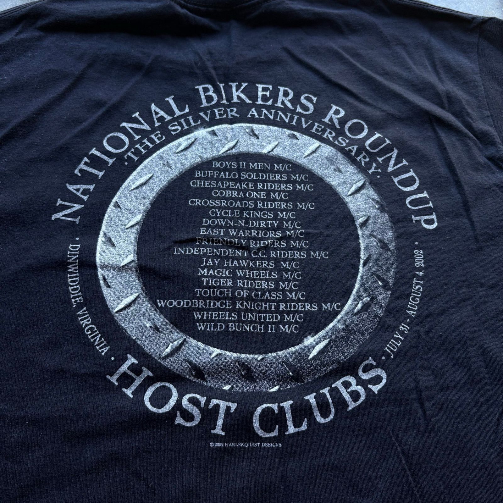 Harley Davidson Vintage 90s Biker Mc Club Harley T-shirt Size US L / EU 52-54 / 3 - 5 Thumbnail