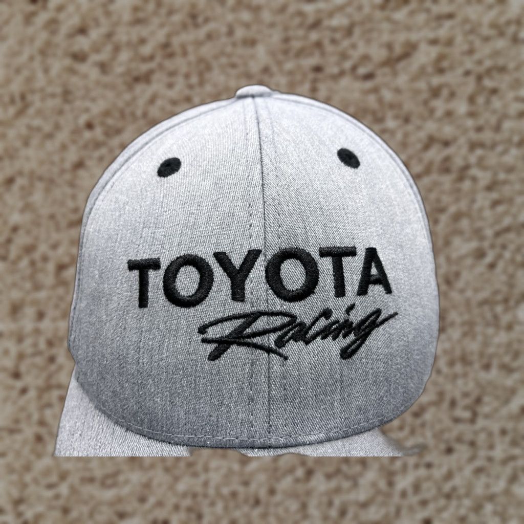 Vintage Toyota Racing Hat Cap Strap Back Adult One Size Gray Cotton Polyester Blend Hat Men Size ONE SIZE - 1 Thumbnail
