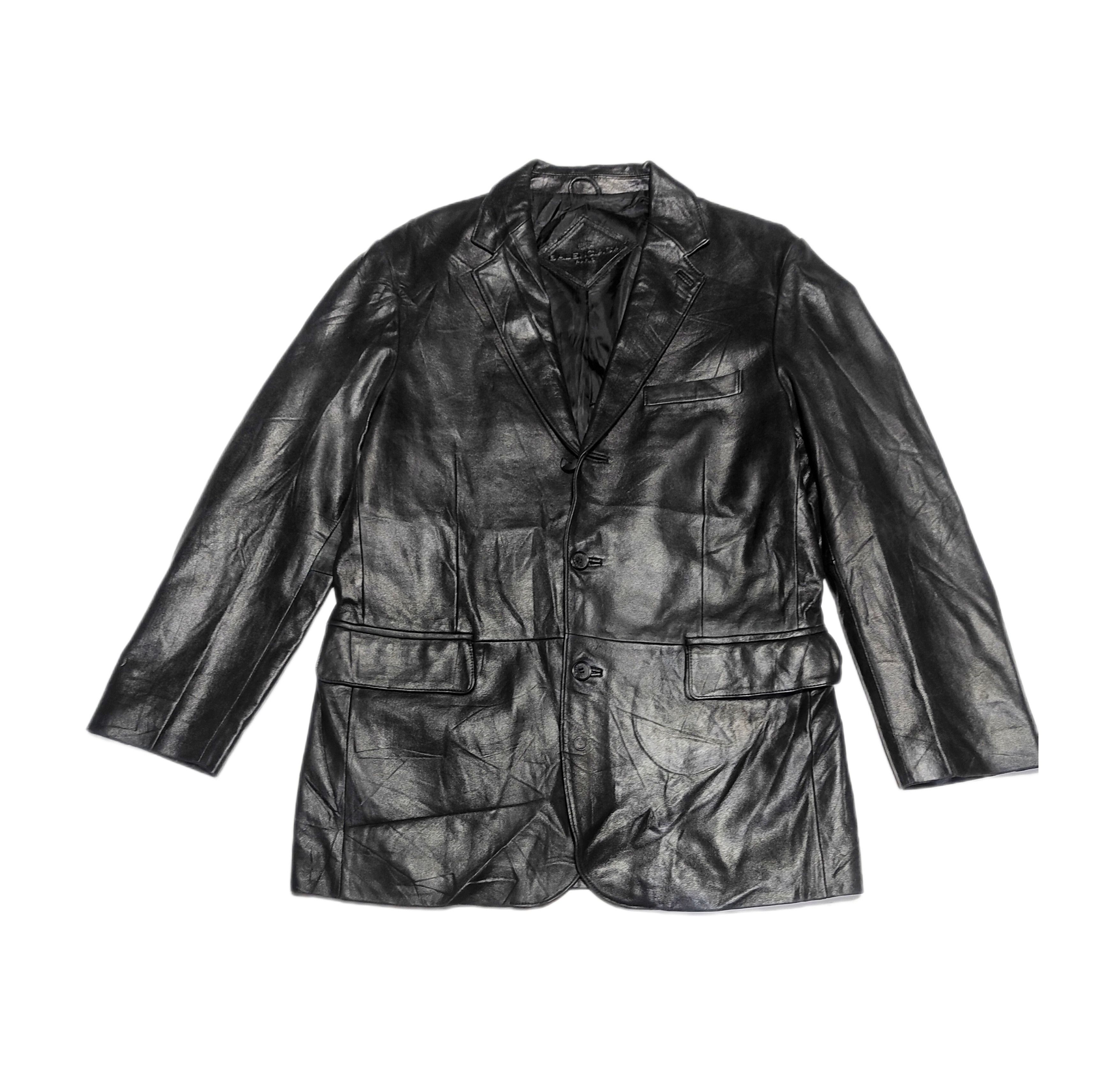 Balenciaga Balenciaga Black leather blazer Jacket Size US M / EU 48-50 / 2 - 1 Thumbnail