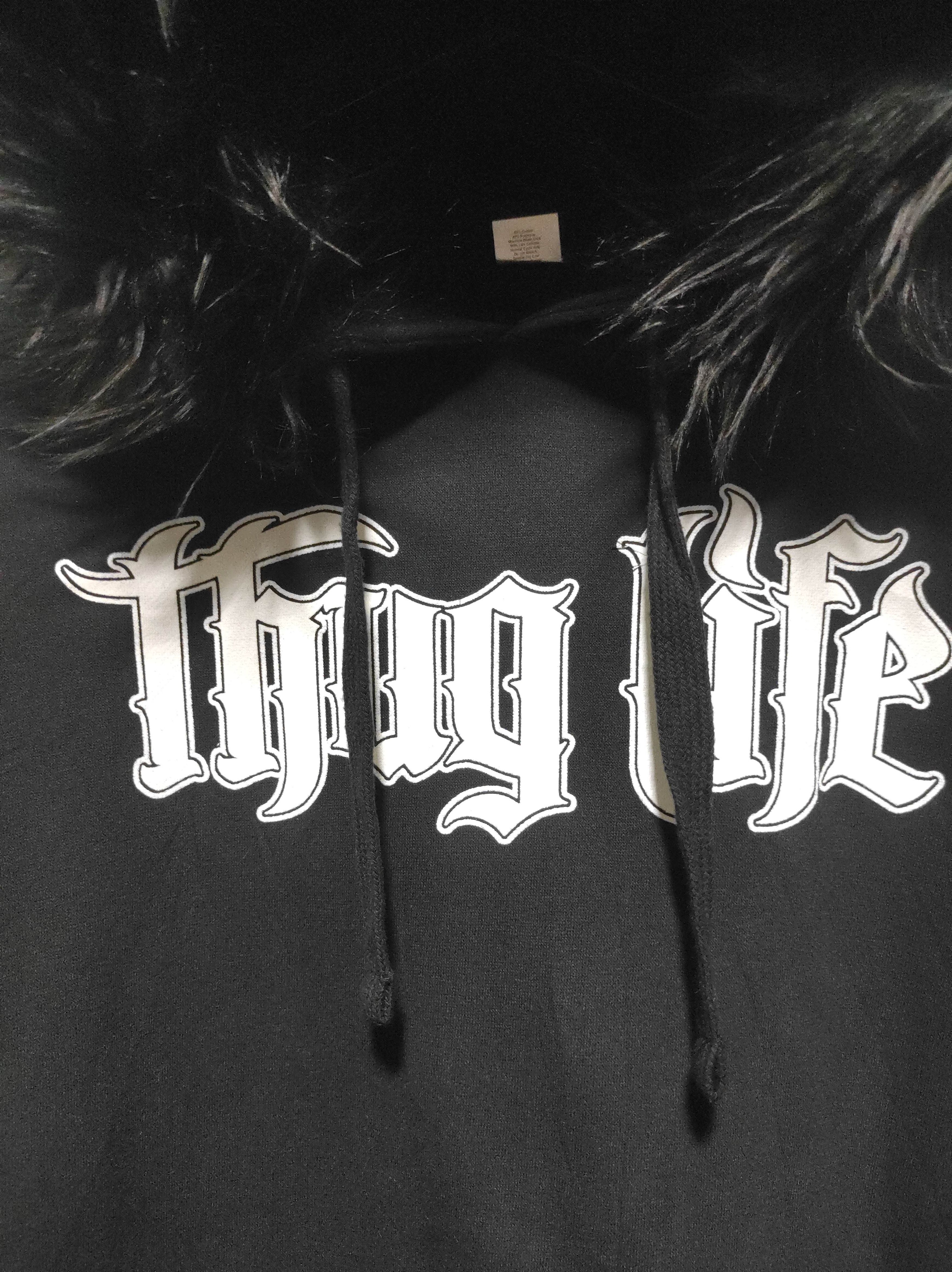 Rap Tees 2Pac Fur hoodie LGB style Size US XXL / EU 58 / 5 - 7 Thumbnail