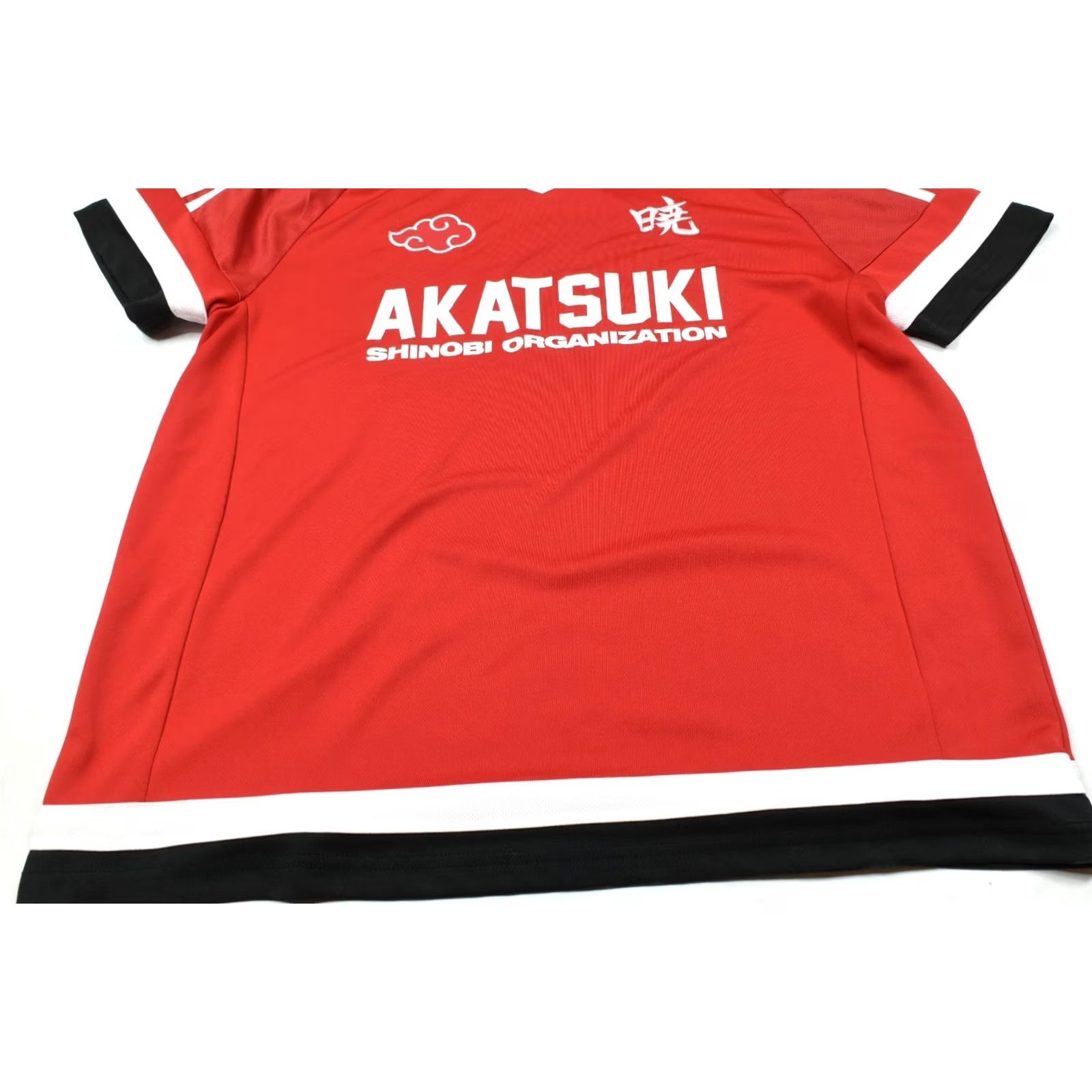 Vintage BoxLunch Naruto Akatsuki Shinobi Soccer Jersey Red 2X V-Neck Short Sleeve Mens Size US XXL / EU 58 / 5 - 5 Thumbnail