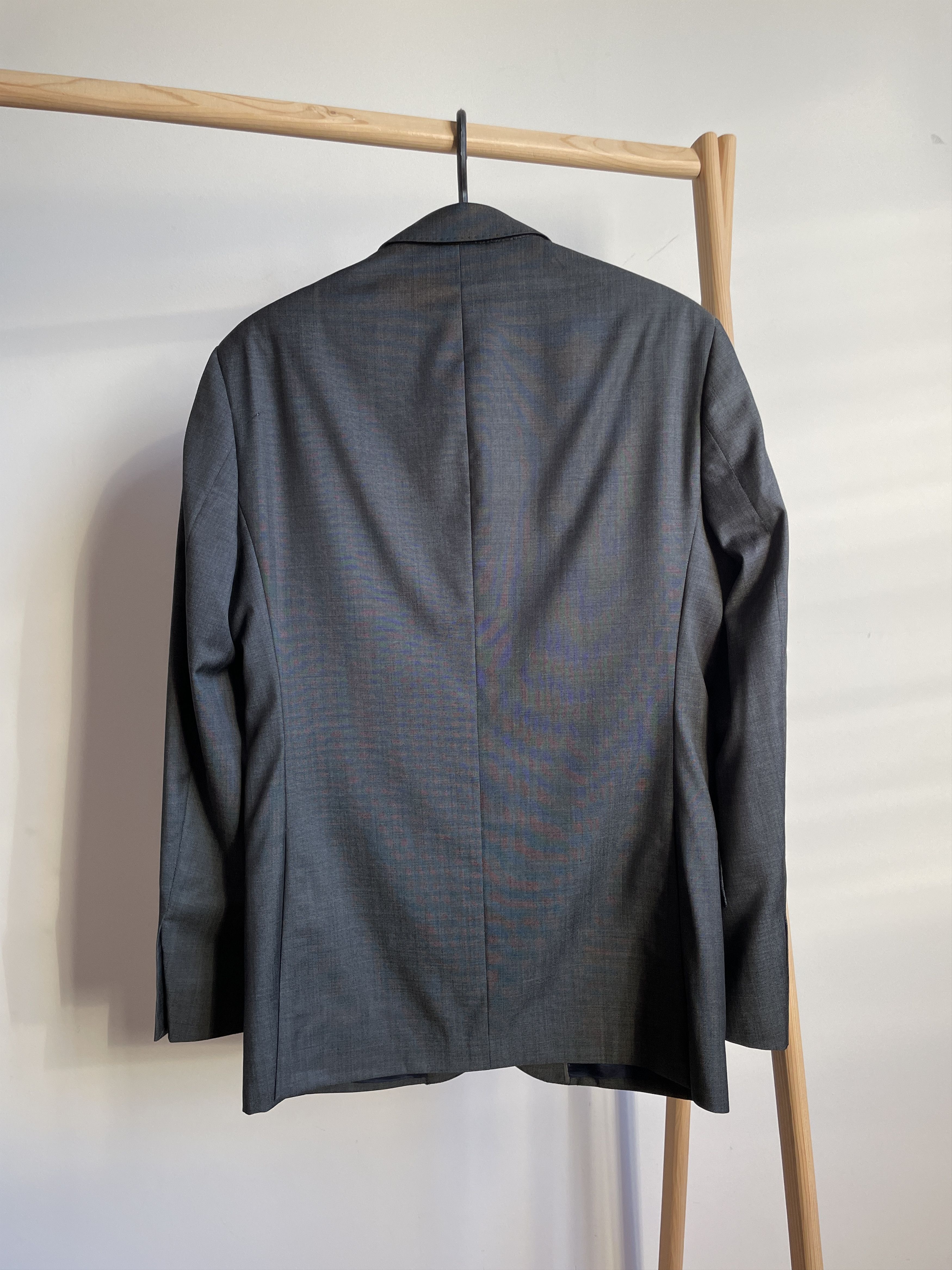 Hackett Hackett Pinhead Charcoal Gray Wool Suit Size EUR48R/UK/US38R Size 38R - 3 Thumbnail