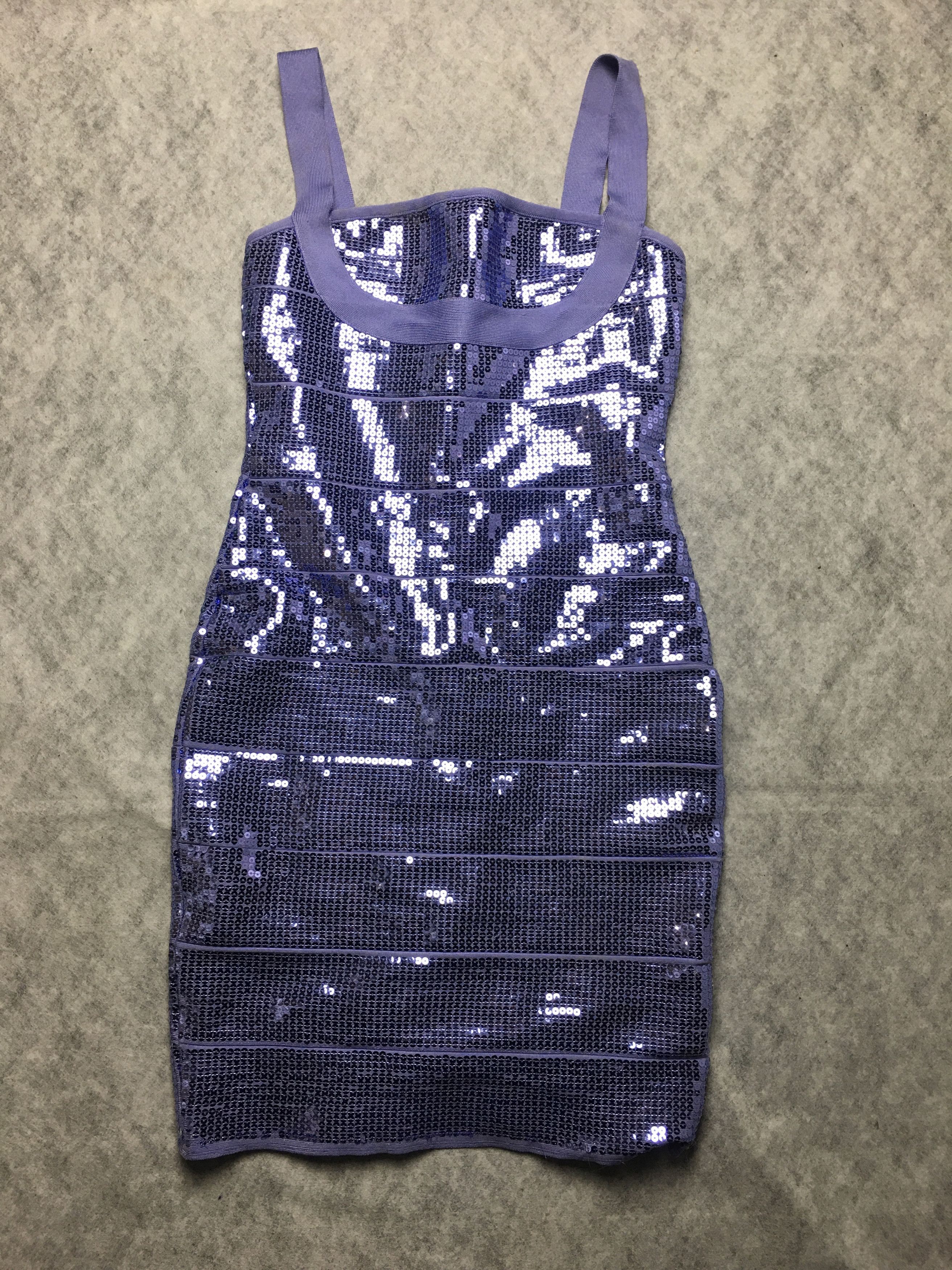 Herve Leger Herve Leger Katherine Purple Bandage Cocktail Dress Size S / US 4 / IT 40 - 7 Thumbnail