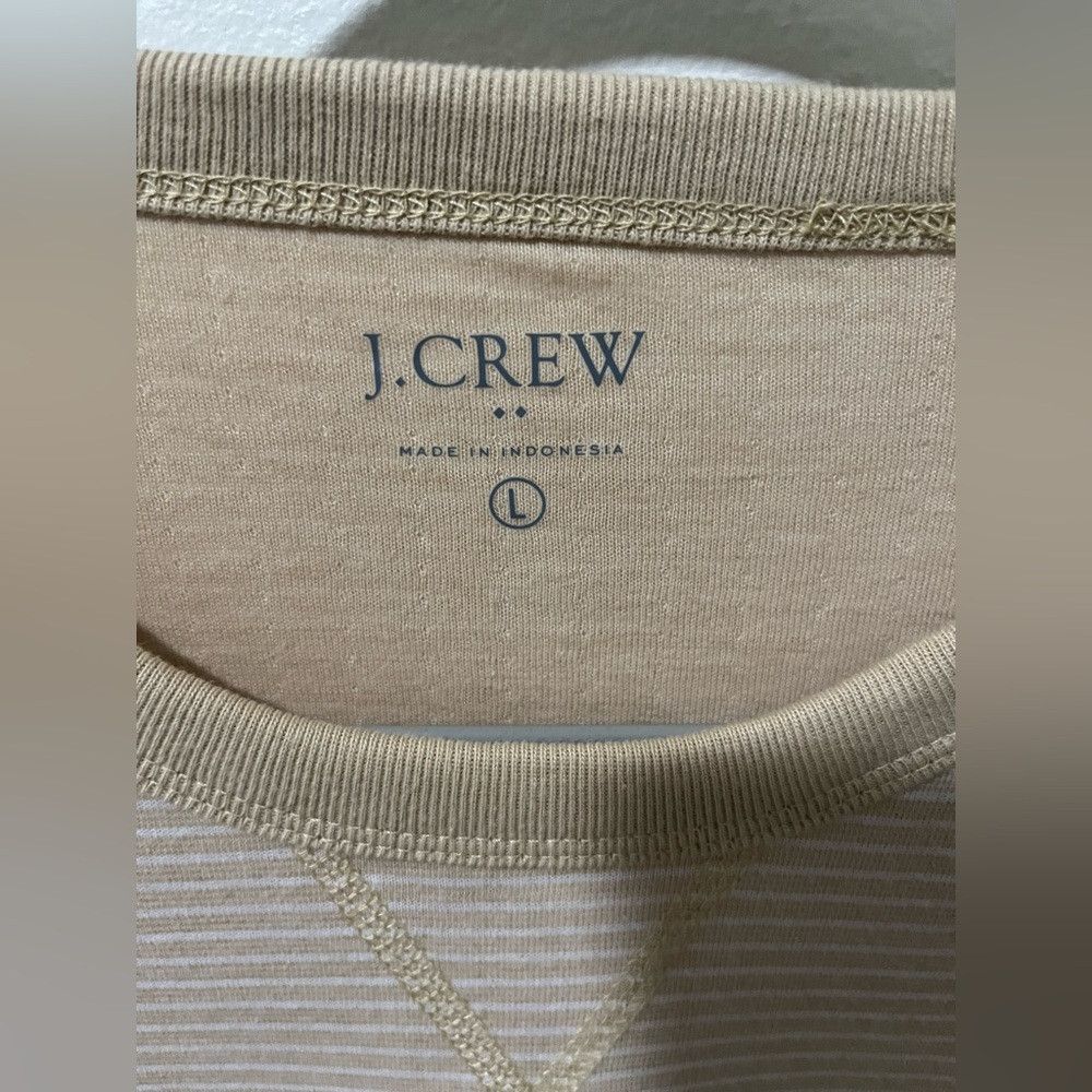 J.Crew NWT Jcrew Mens Long Sleeve Soft Striped Tshirt Large $69.50 Size US L / EU 52-54 / 3 - 3 Thumbnail