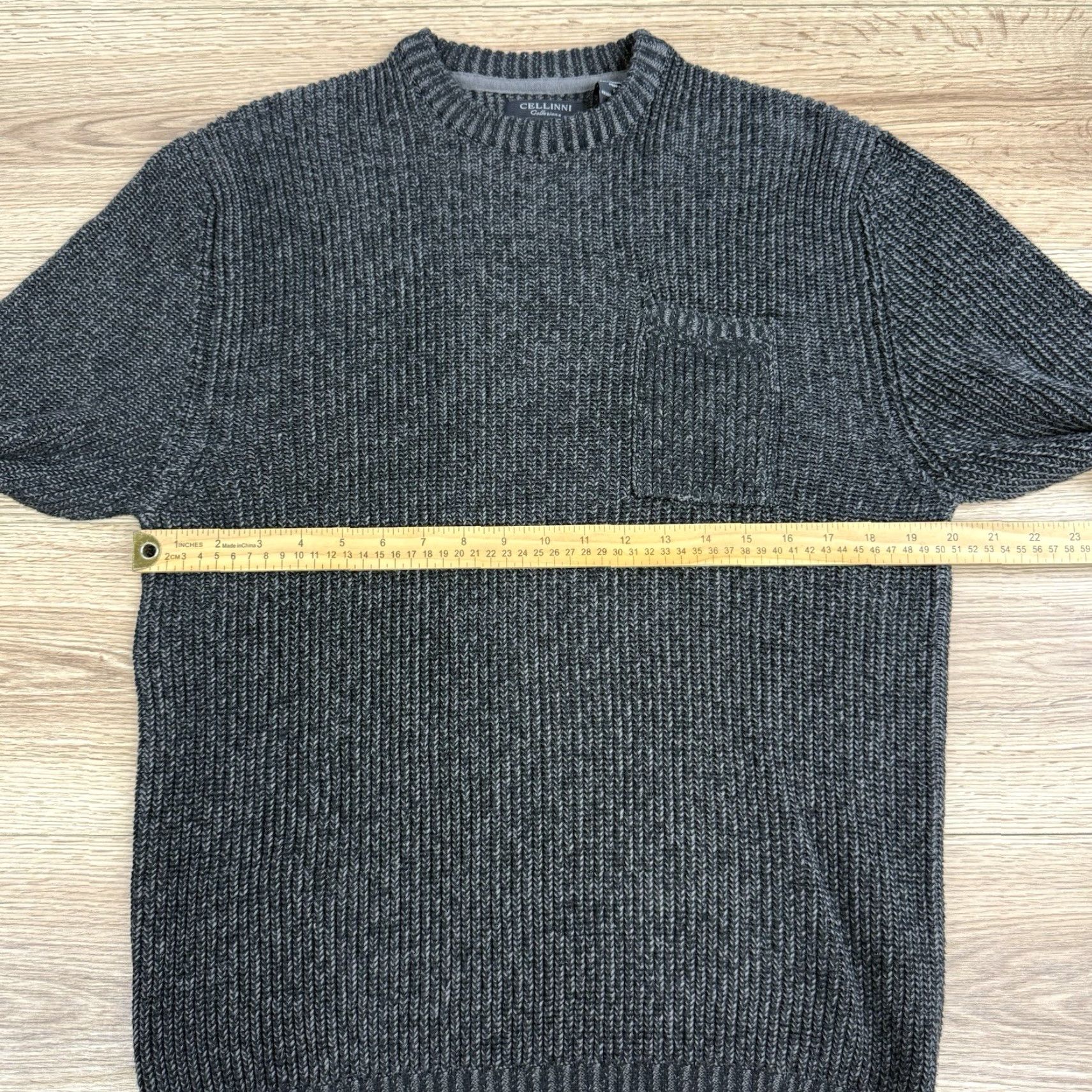 Vintage Cellinni Collection Sweater Pullover Knitted Crew Neck Front Pocket size XL Size US XL / EU 56 / 4 - 5 Thumbnail