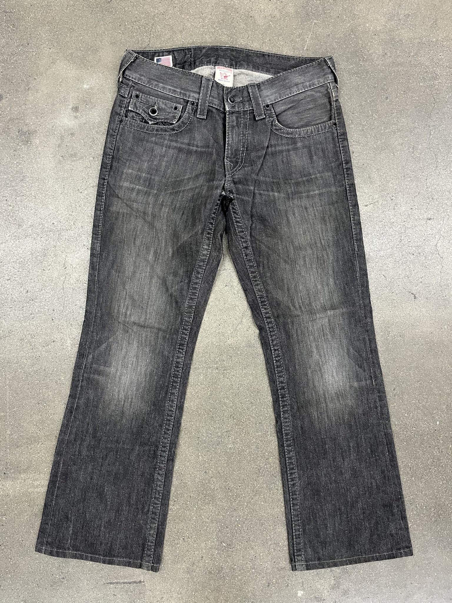 image of True Religion Made In Usa Billy Big T Jeans in Grey, Men's (Size 31)