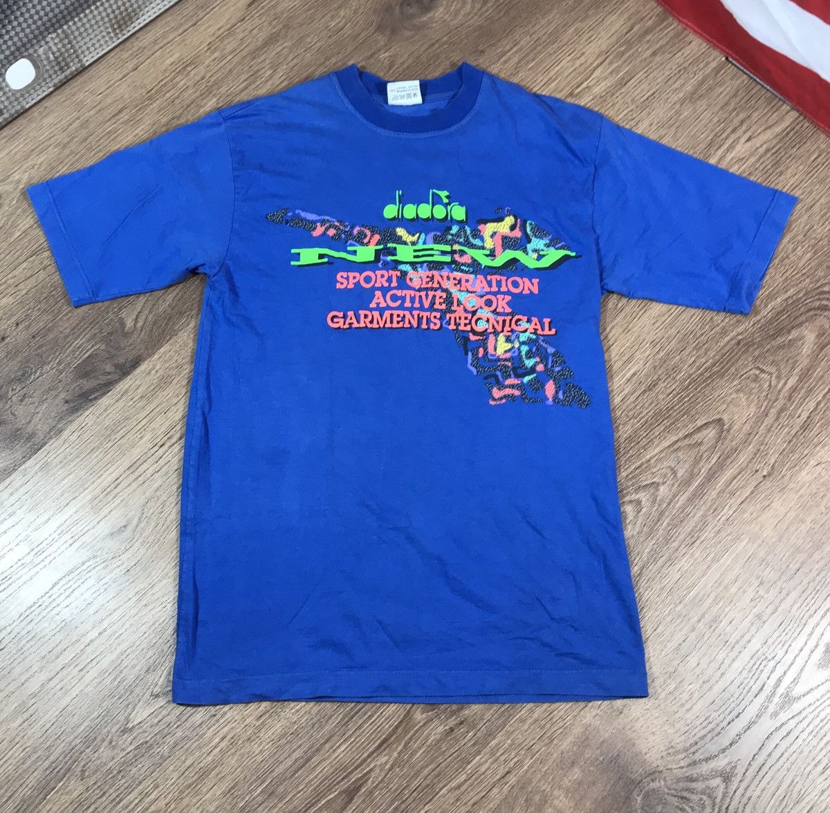 Diadora × Vintage Vintage Diadora T Shirt 90s-80s Size US M / EU 48-50 / 2 - 1 Thumbnail