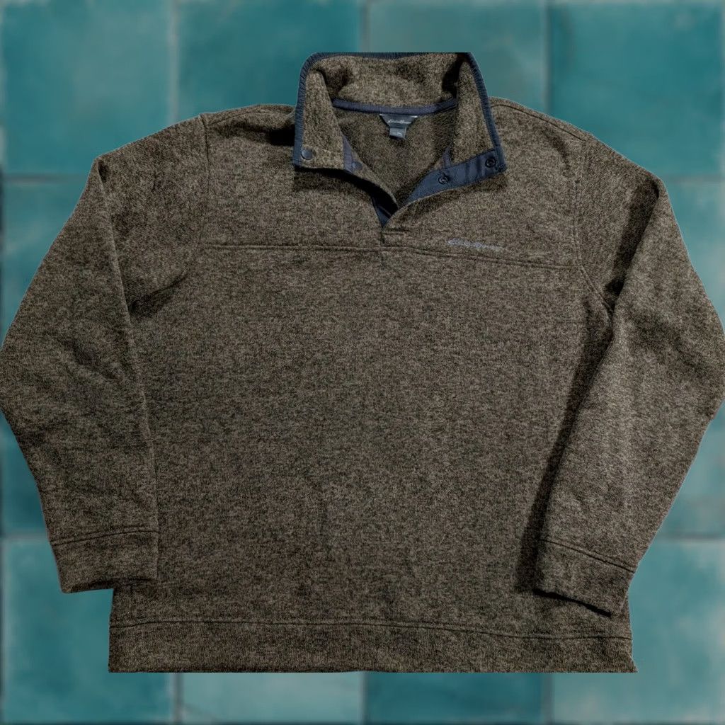 Eddie Bauer Eddie Bauer Mens Pullover Sweater 2XL Brown Outdoor Knit Mock Neck Casual Sweater Size US XXL / EU 58 / 5 - 1 Thumbnail