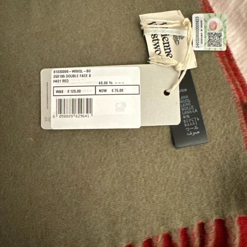 Vivienne Westwood Vivienne Westwood Wool scarf Size ONE SIZE - 8 Thumbnail
