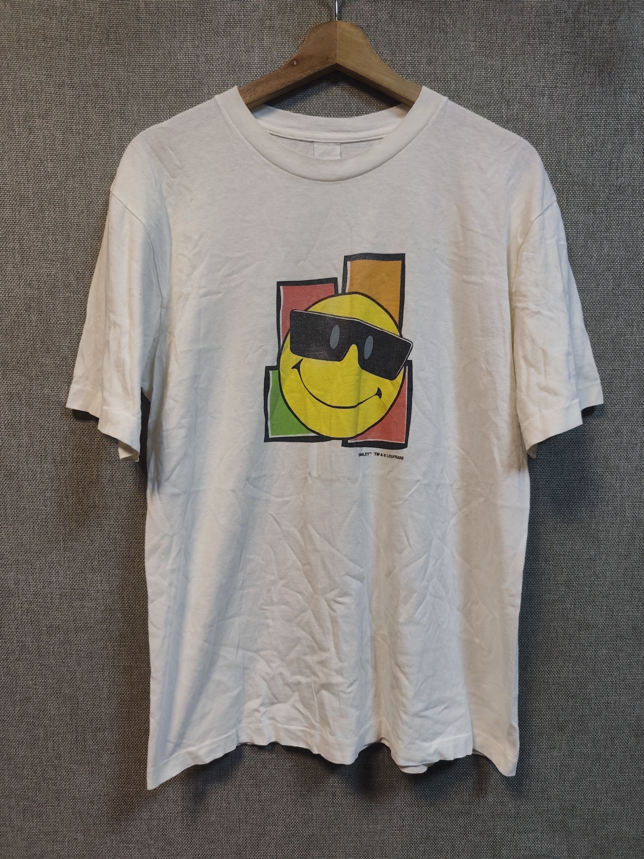 Vintage Rare 90s Gun shot smiley face t shirt | Grailed