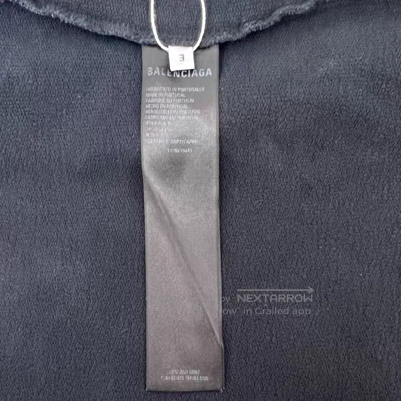 Balenciaga Balenciaga Gray logo embroidery cotton hooded drawstring l Size US L / EU 52-54 / 3 - 7 Thumbnail