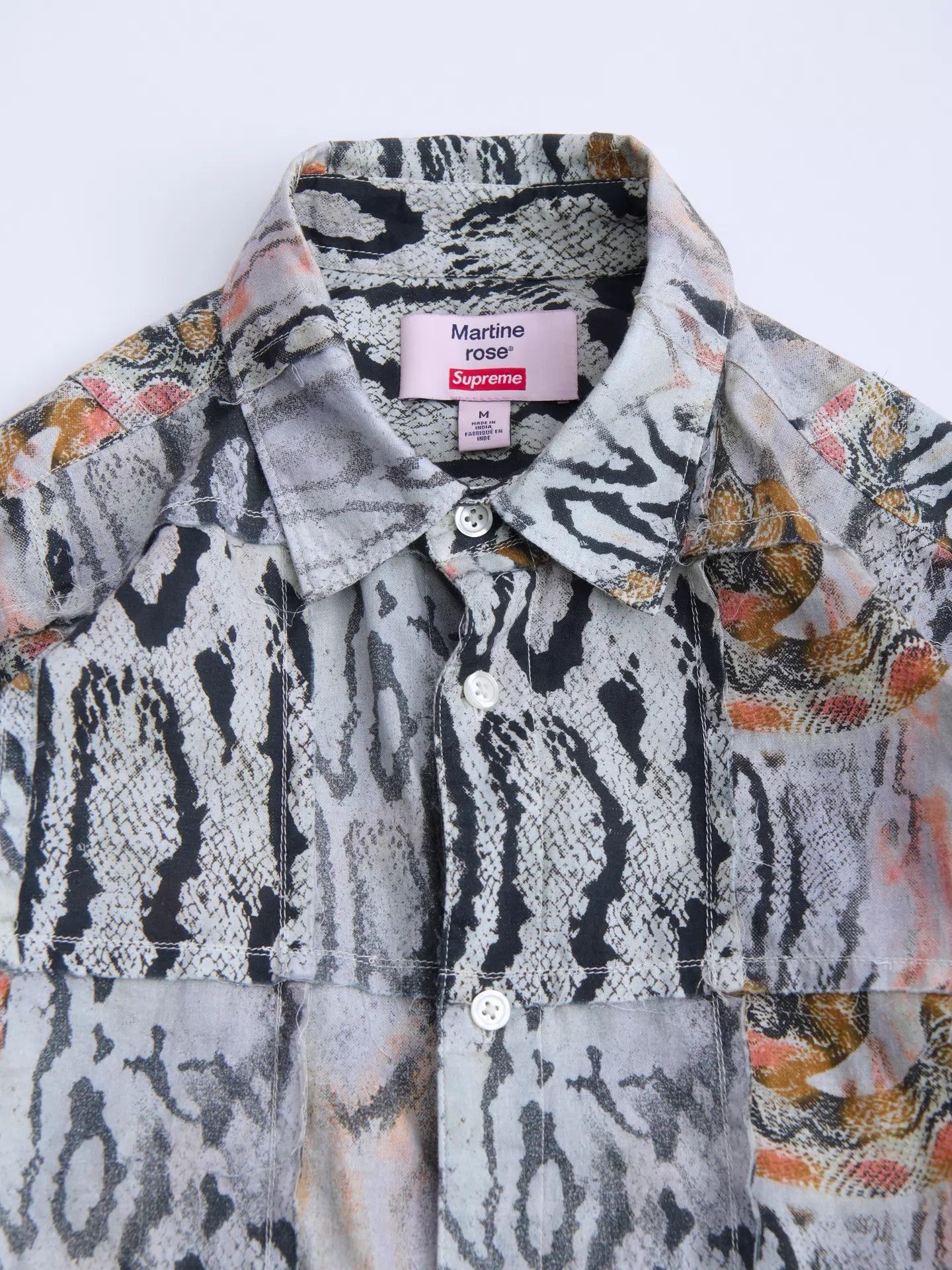 Supreme Supreme × Martine Rose 24AW Snake Print Paneled Shirt Size US M / EU 48-50 / 2 - 7 Thumbnail
