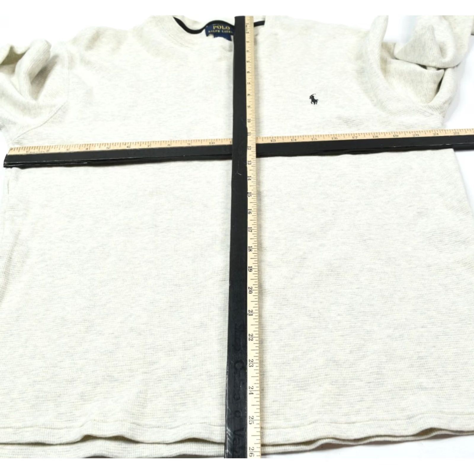 Polo Ralph Lauren Polo Ralph Lauren Waffle-Knit Thermal Shirt Mens 2XL Gray Long Sleeve Slim Fit Crew Neck T-Shirt Winter Fall Spring Size US XXL / EU 58 / 5 - 7 Thumbnail