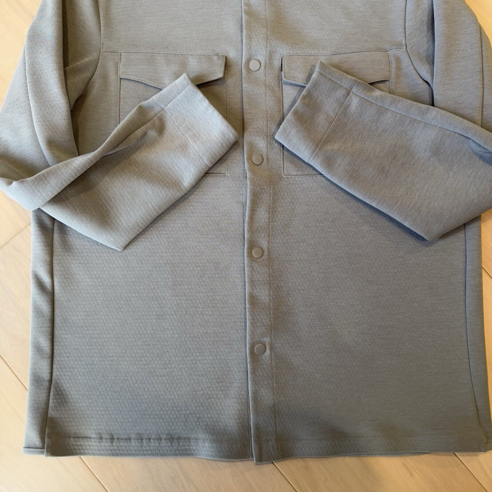 Lululemon Lululemon Gridliner Overshirt L Stone Casual Workwear Size US L / EU 52-54 / 3 - 5 Thumbnail