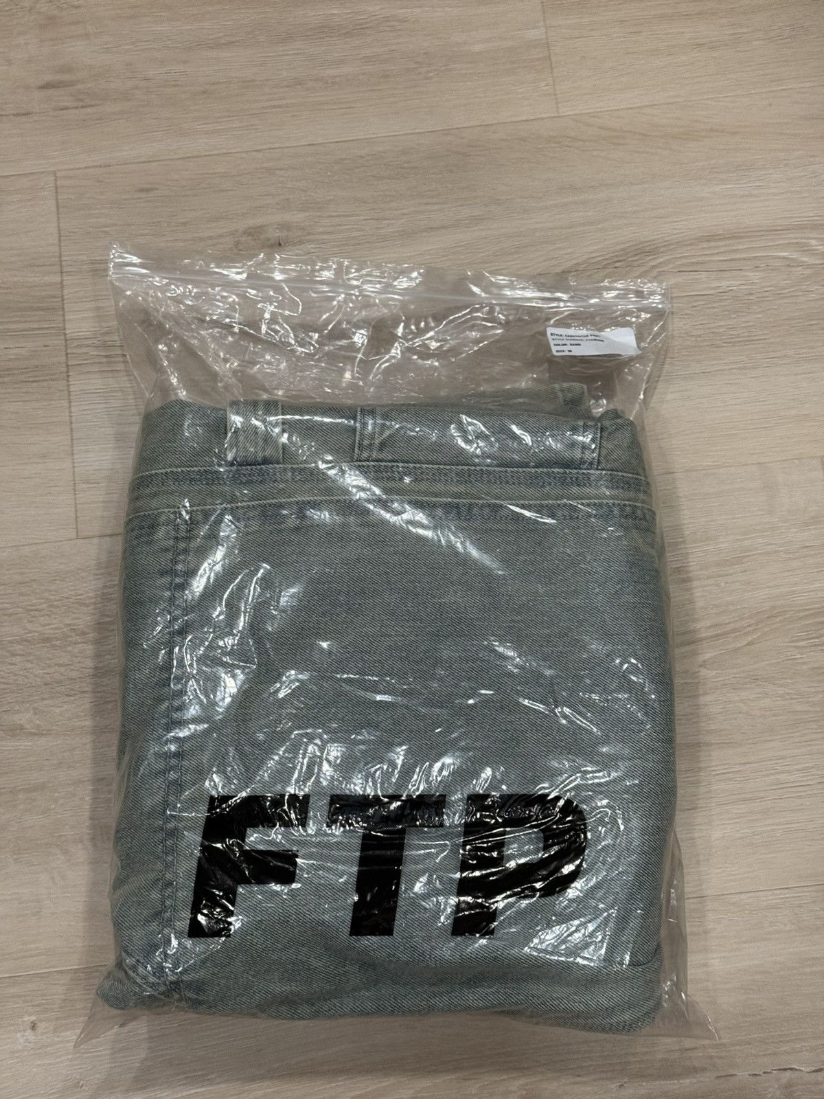 Fuck The Population FTP Frayed Denim Logo Carpenter Jeans Size US 36 / EU 52 - 8 Thumbnail