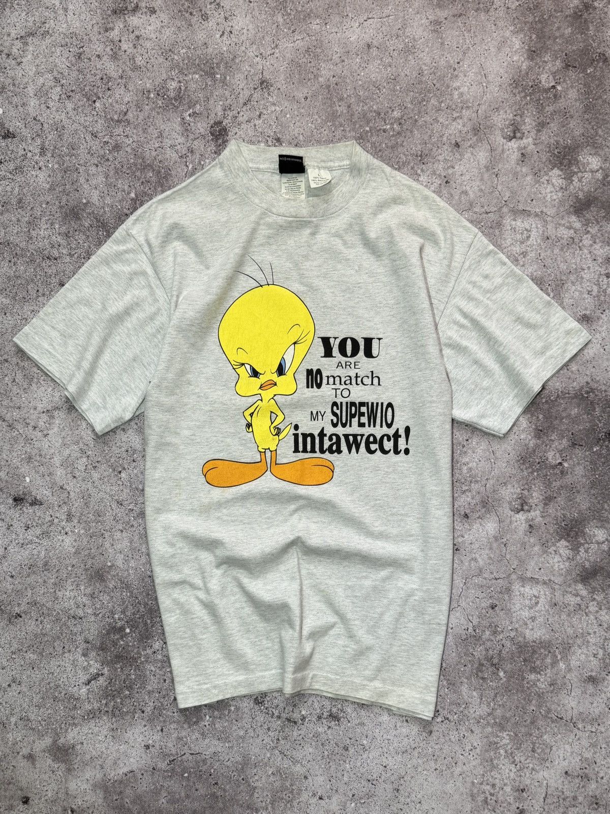 Vintage × Warner Bros Vintage 1995 Warner Bros. Looney Tunes Tweety Bird T-shirt Size US L / EU 52-54 / 3 - 1 Thumbnail
