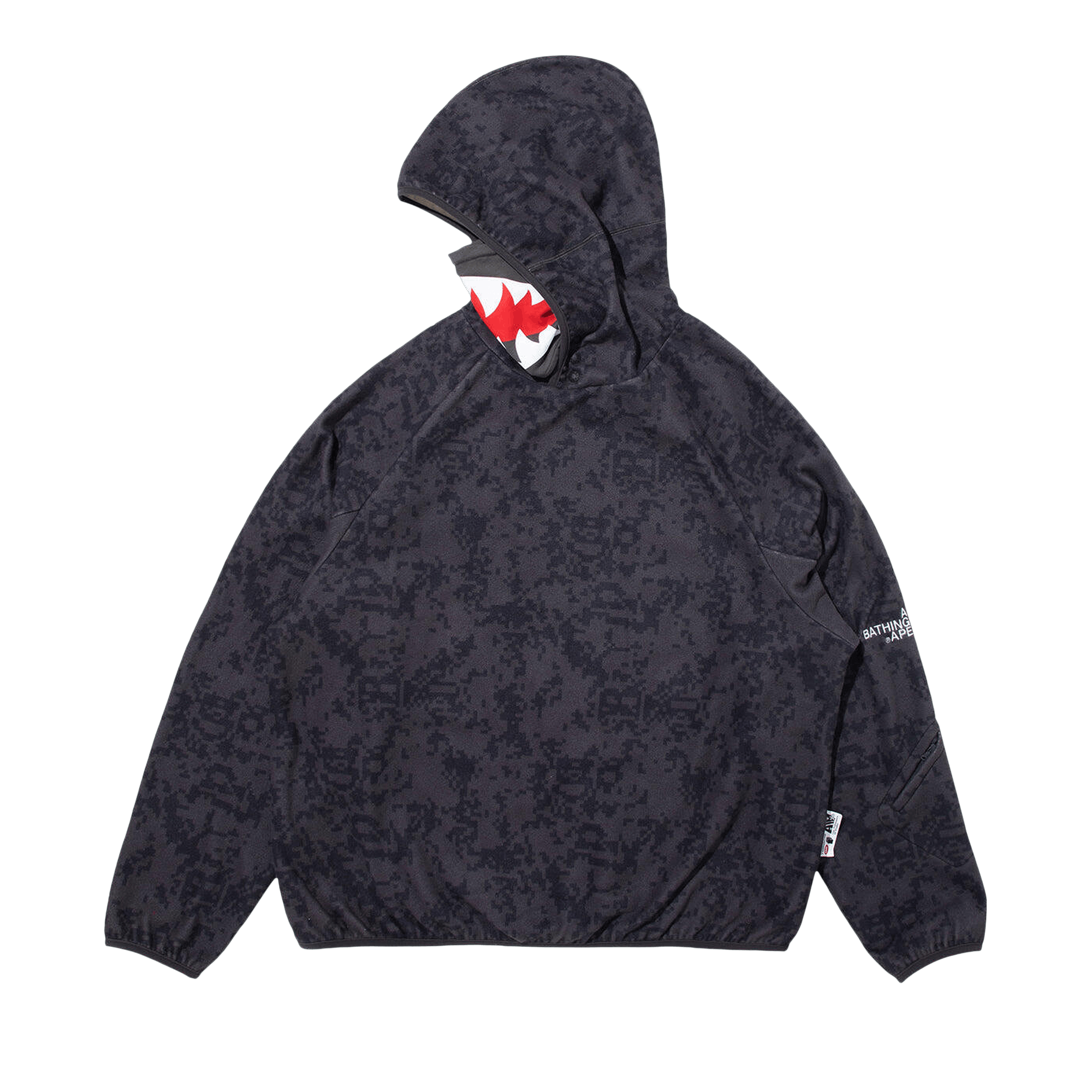 Bape BAPE x Kazuki Pixelate Camo Shark Relaxed Fit Pullover Hoodi Size US XL / EU 56 / 4 - 1 Preview