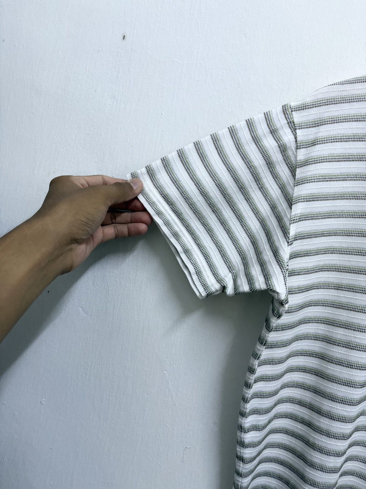 Yohji Yamamoto 2000's Sacsny Y'Saccs / Yohji Yamamoto Stripe Boxy T-Shirt Size US M / EU 48-50 / 2 - 6 Thumbnail