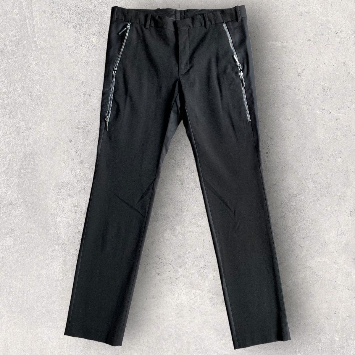 Balenciaga Nicolas Ghesquière Archive Zip Details Woven Contrast Pants Size US 32 / EU 48 - 2 Thumbnail