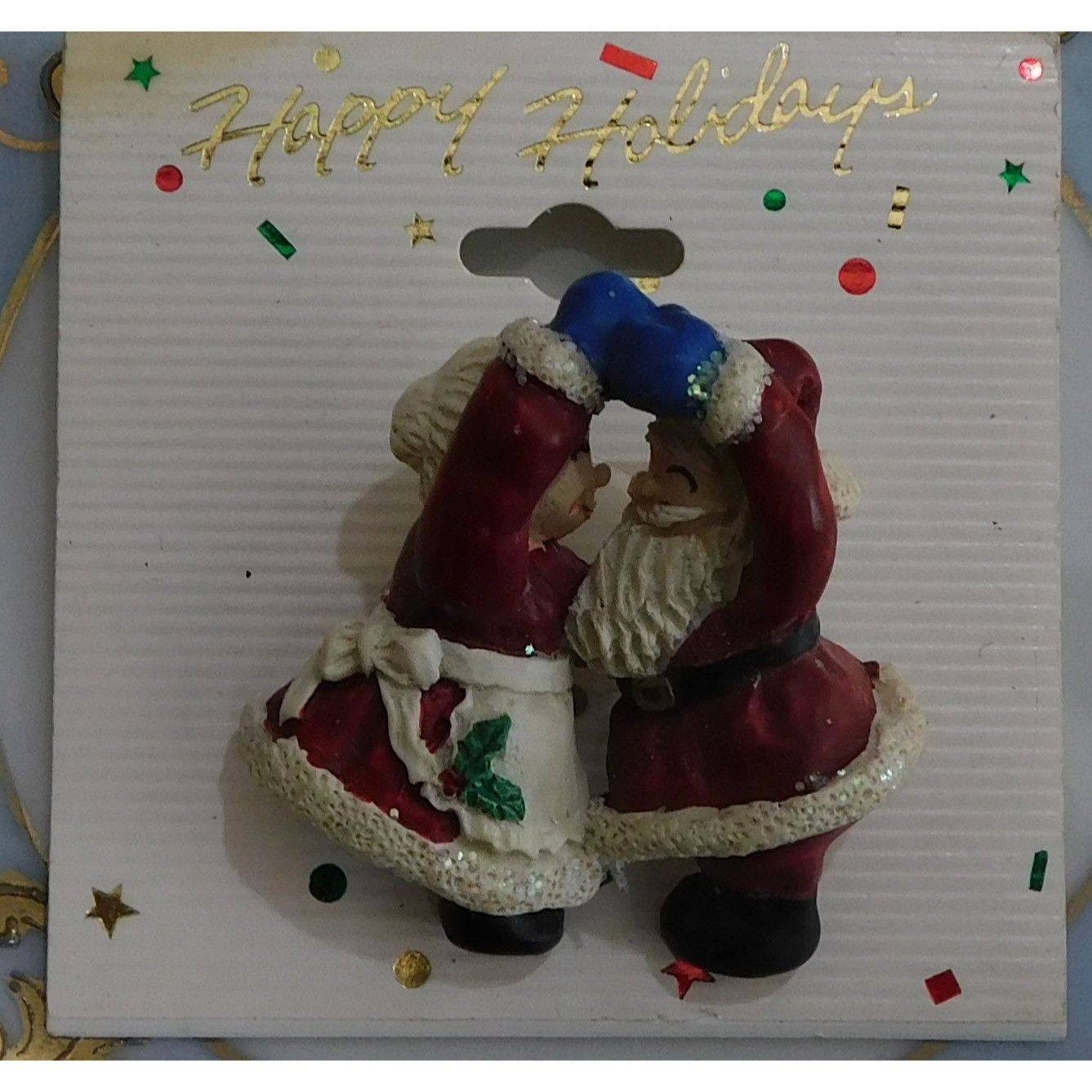 Other Vintage Dancing Mr. And Mrs. Clause Brooch Size ONE SIZE - 2 Thumbnail