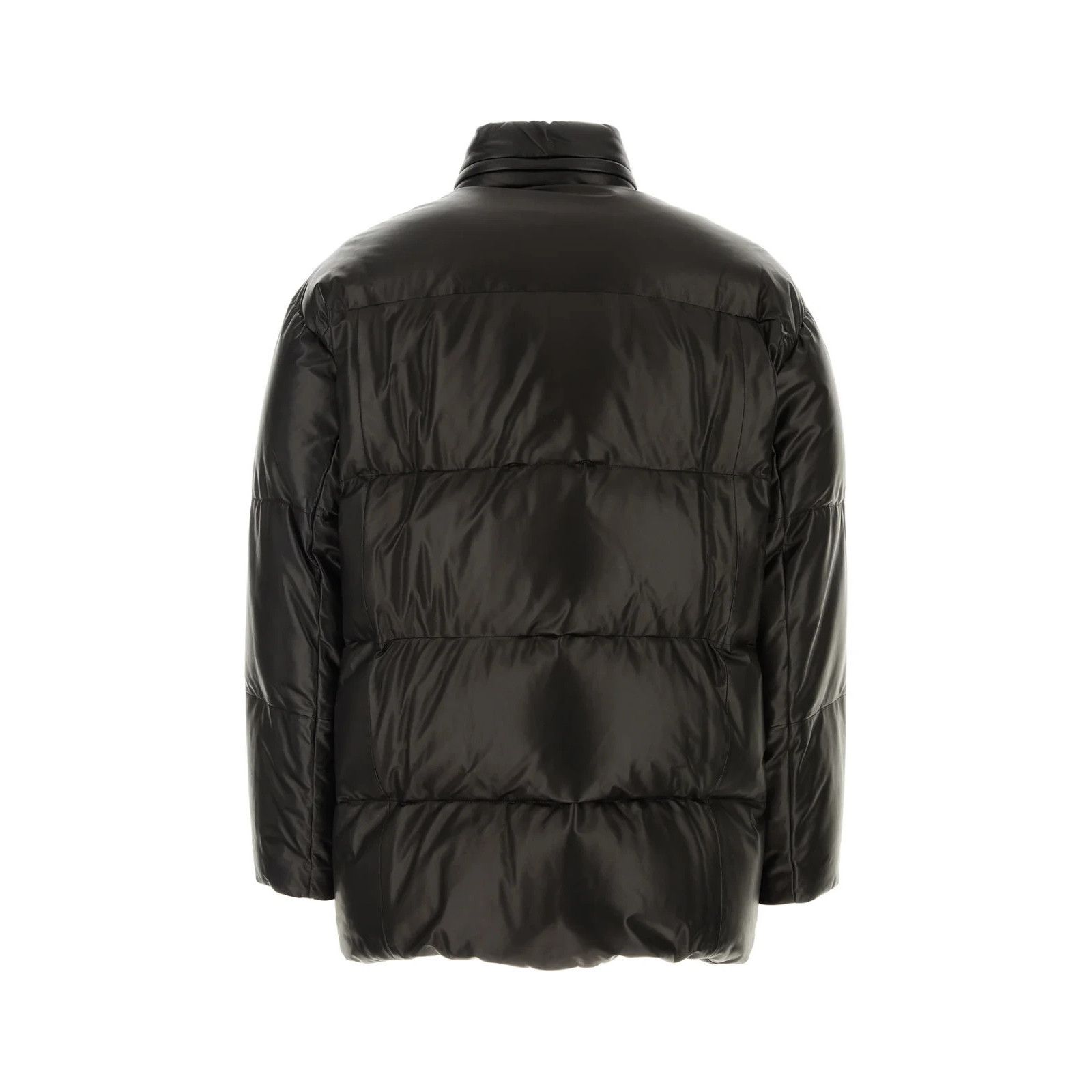 Prada PRADA Black Leather Down Jacket New & Authentic (Men's size: Size US S / EU 44-46 / 1 - 2 Thumbnail