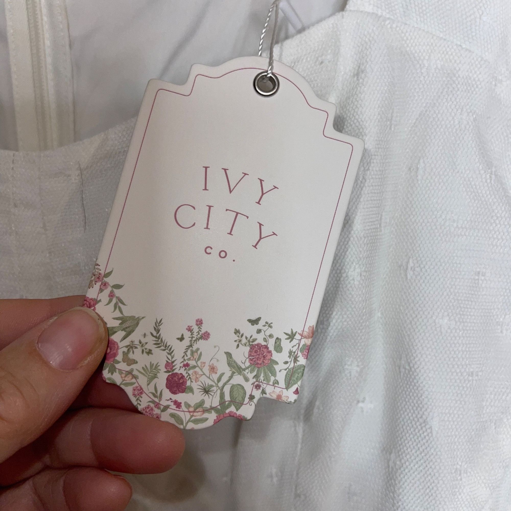 Other Ivy City Co Womens Dress Size 12 White Ballerin Size XL / US 12-14 / IT 48-50 - 3 Thumbnail