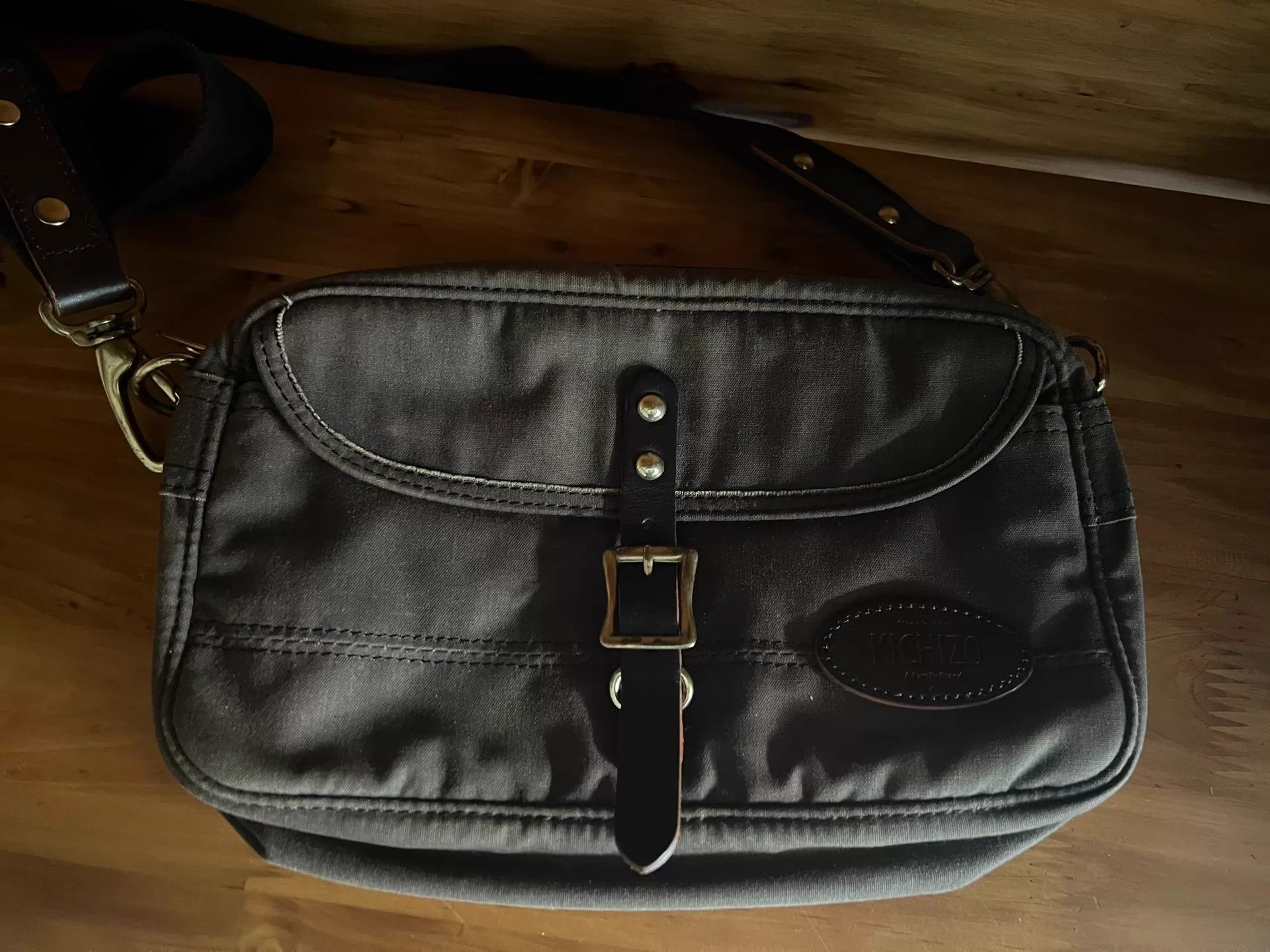 Porter Classic Porter Classic Kichizo Mini Washed Calf-Canvas Bag Jpn Size ONE SIZE - 2 Thumbnail