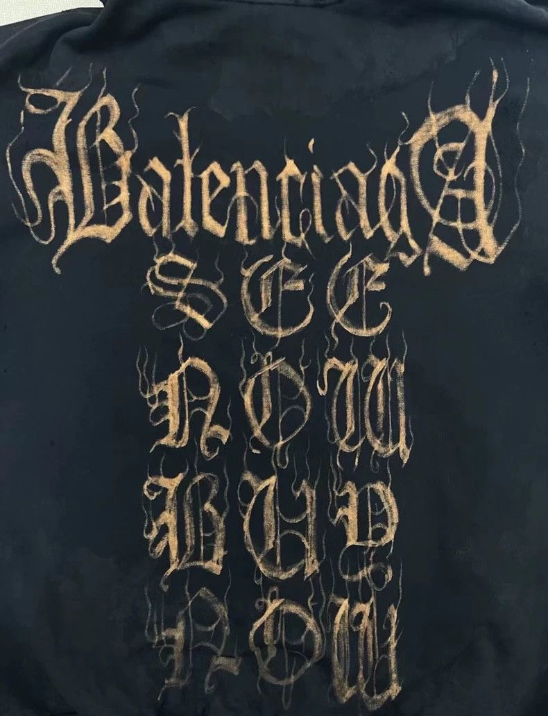 Balenciaga Balenciaga Graphic printed zip fit sweatshirt Size US S / EU 44-46 / 1 - 4 Thumbnail