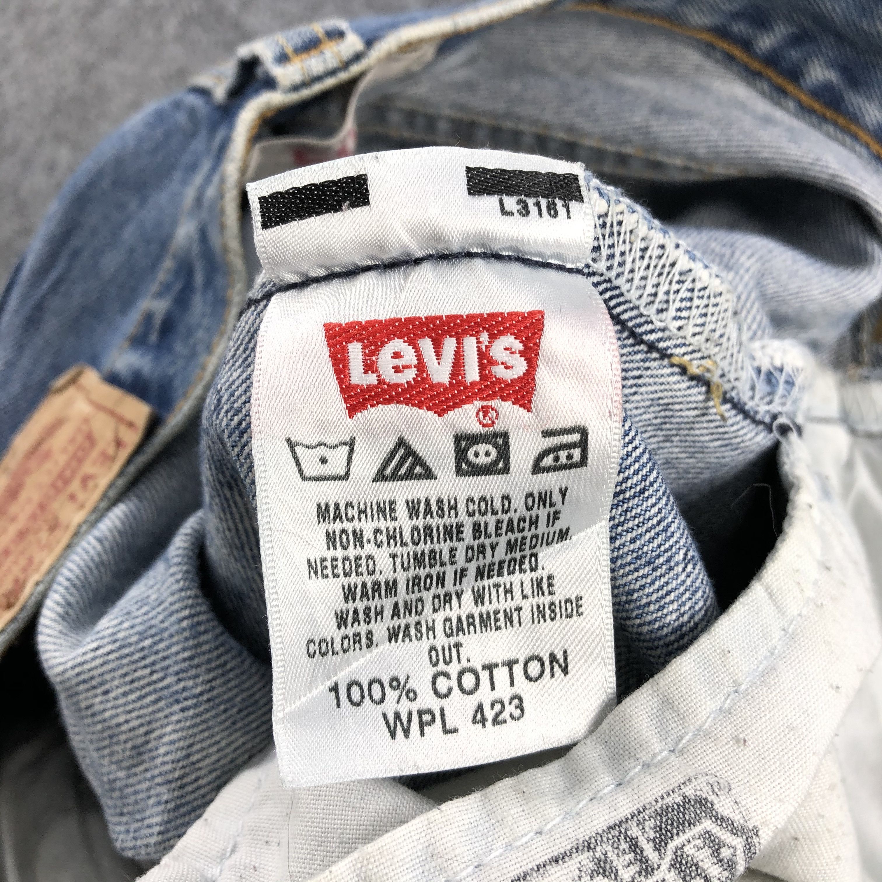 Levi's Vintage 90s Levis 501 Jeans-JM881 Size US 29 - 11 Thumbnail