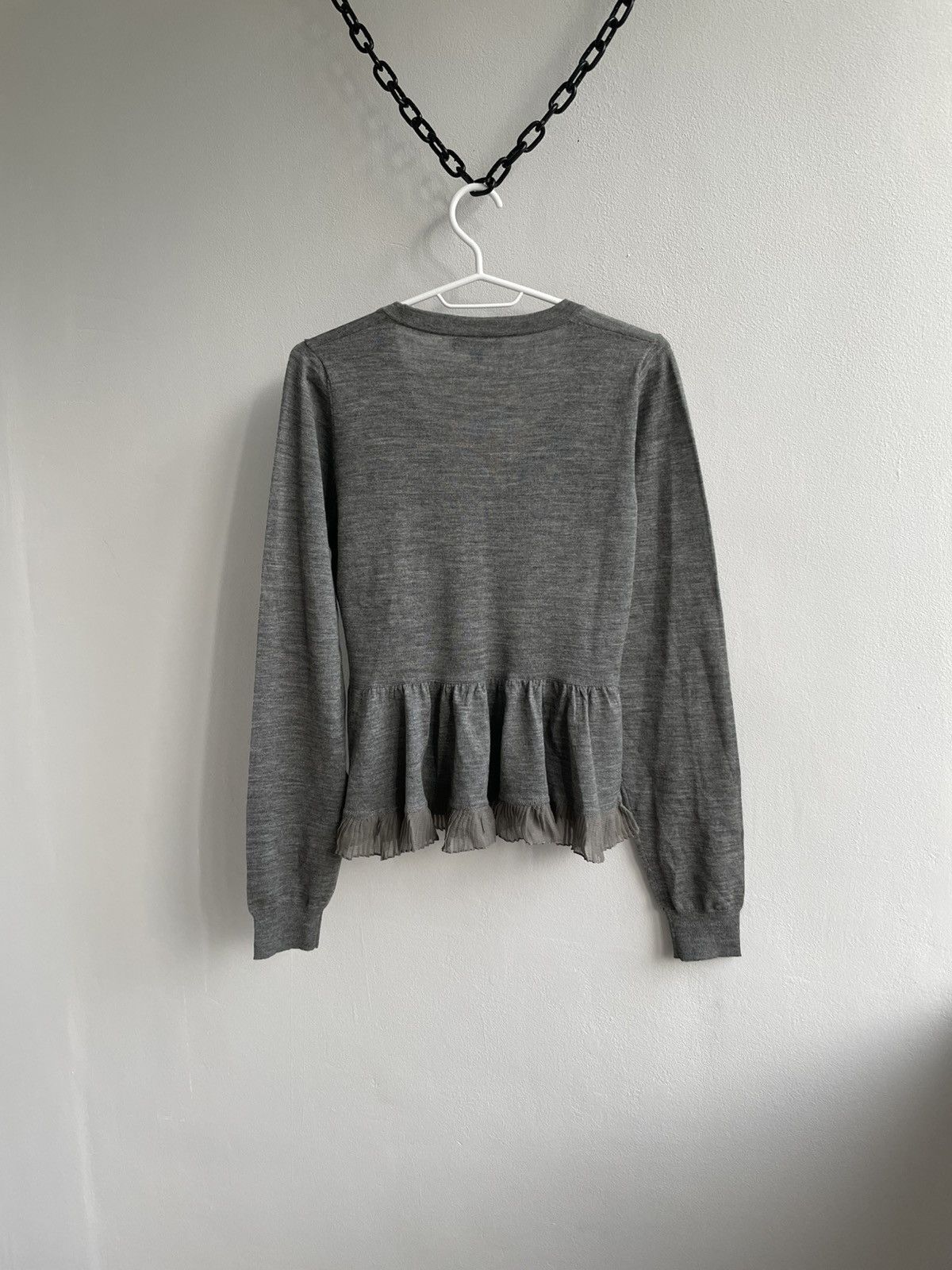 Burberry RARE Burberry Wool & Silk Brown Tags Cardigan Sweater Size M / US 6-8 / IT 42-44 - 13 Thumbnail