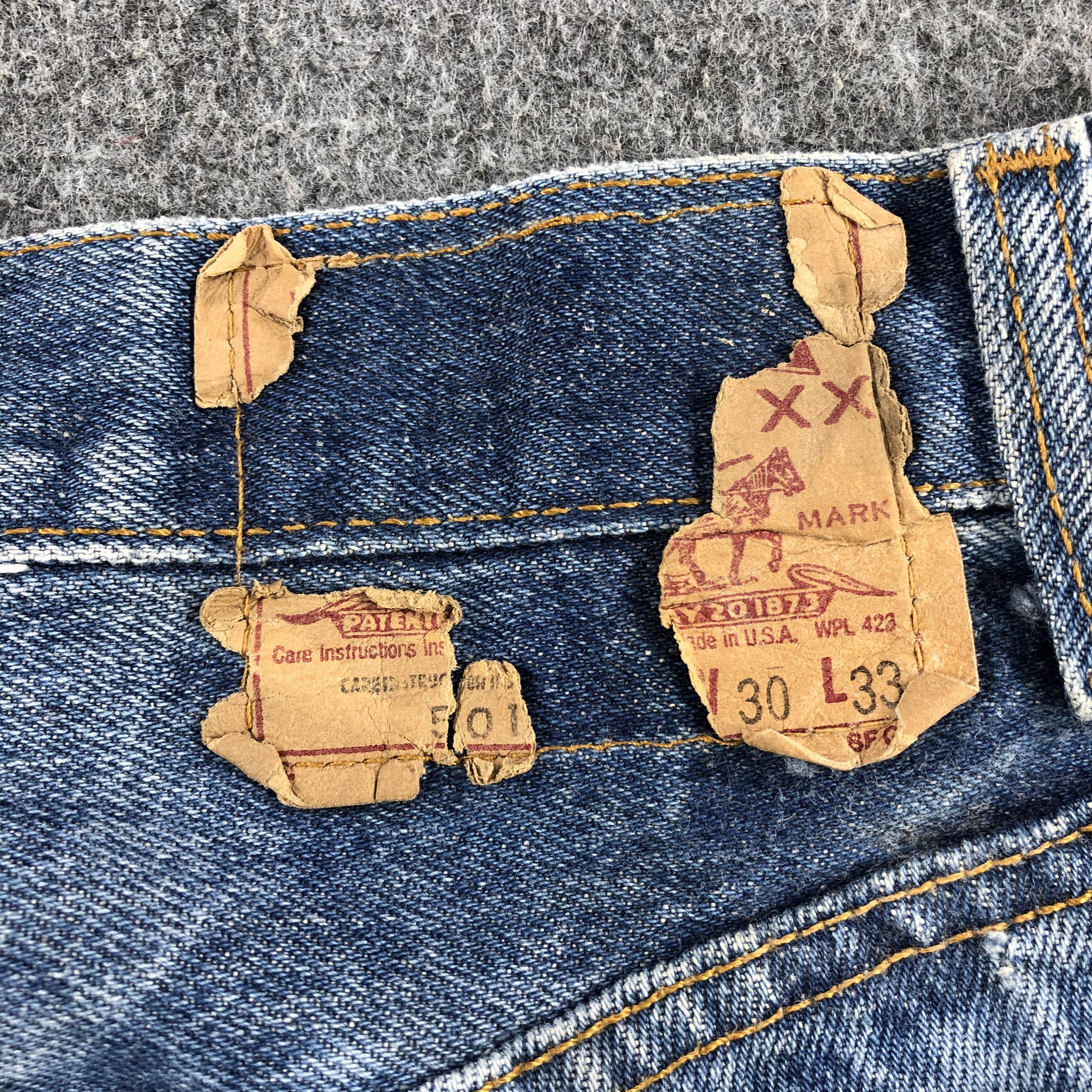 Levi's Vintage 80s Blue Wash Levis 501 Jeans-J1742 Size US 28 / EU 44 - 5 Thumbnail