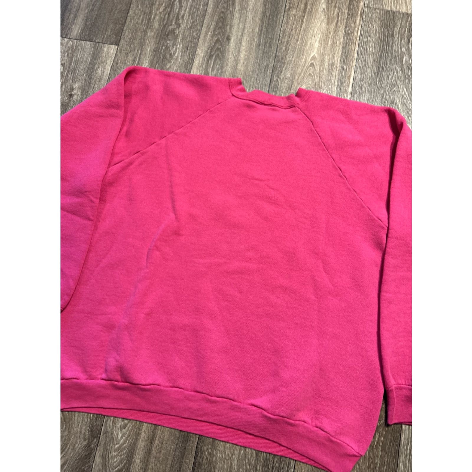 Fruit Of The Loom VINTAGE Fruit of the Loom Sweatshirt Pink 2XL Unisex Adults 90s Pullover Crewneck Sweatshirt Size US XXL / EU 58 / 5 - 5 Thumbnail