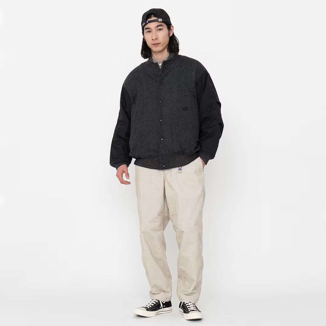 Nanamica × The North Face Purple Label Herringbone Tweed Varsity Jacket Beige Size US XL / EU 56 / 4 - 5 Thumbnail
