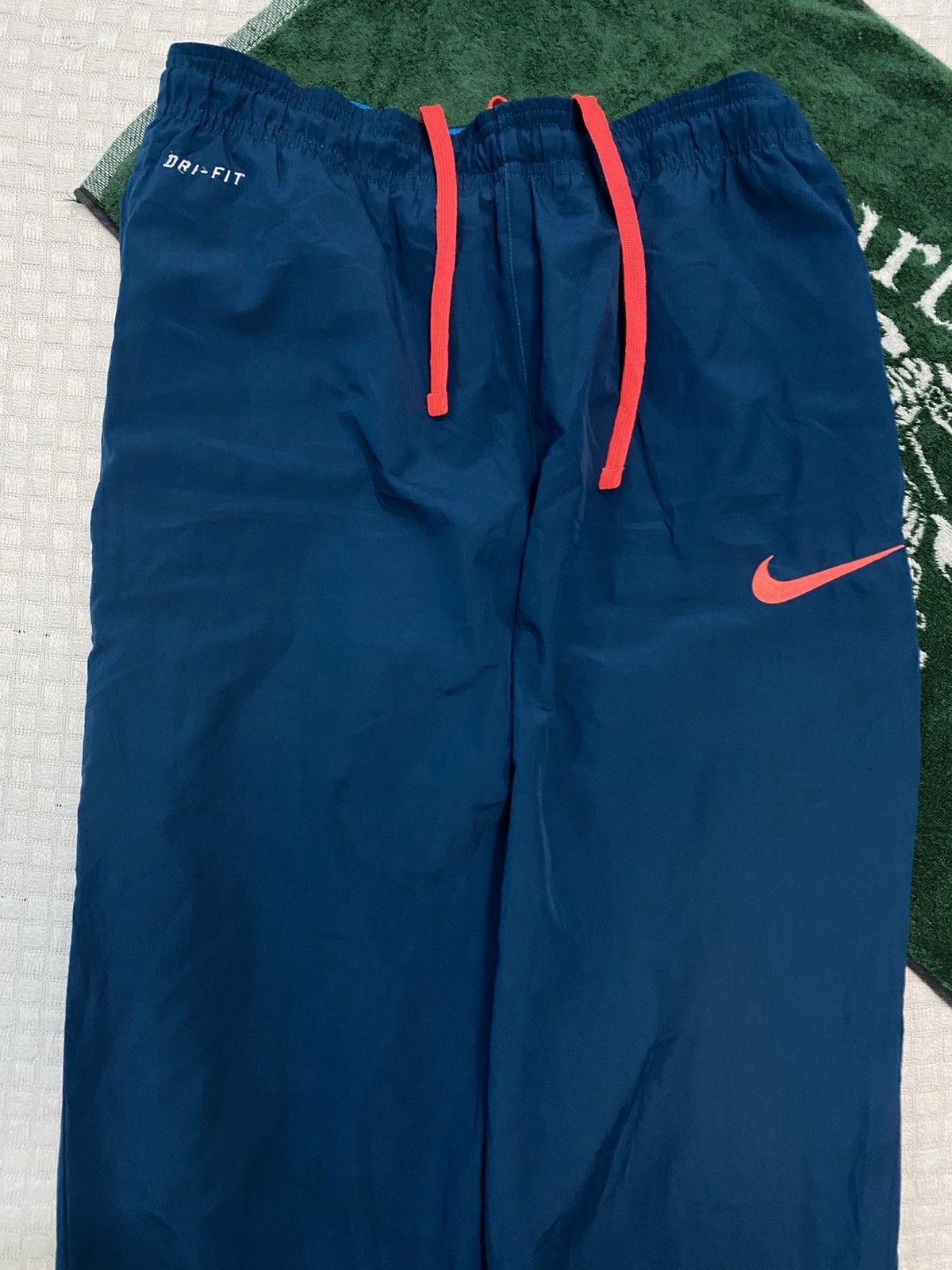NOCTA × Nike 💥 VINTAGE NIKE 90S BAGGY WIDE LEG SWOOSH TRACK PANTS Y2K Size US 36 / EU 52 - 4 Thumbnail