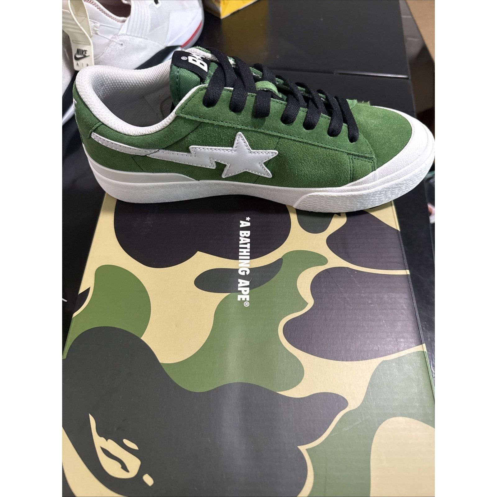 Bape Size 7 - A Bathing Ape Mad Sta #1 M1 Green Size US 7 / EU 40 - 4 Thumbnail