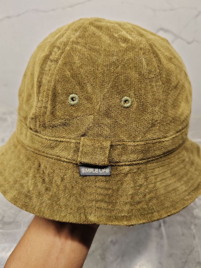 Japanese Brand Vintage Simple Life Velvet Style Bucket Hat Size ONE SIZE - 2 Thumbnail
