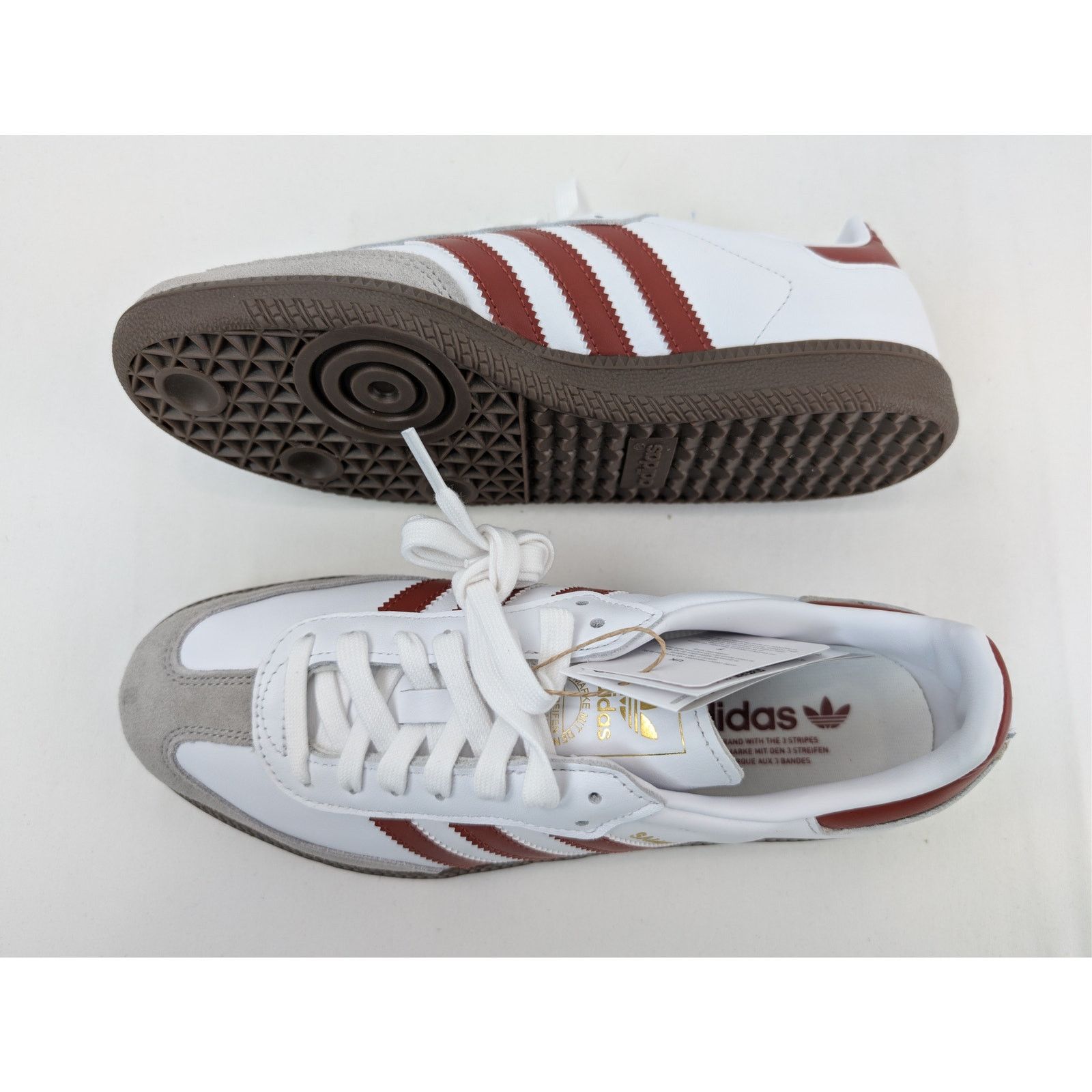 Adidas o1rshd1 Samba OG Sneaker in Footwear White / Preloved Ruby Size US 8.5 / EU 41-42 - 1 Thumbnail