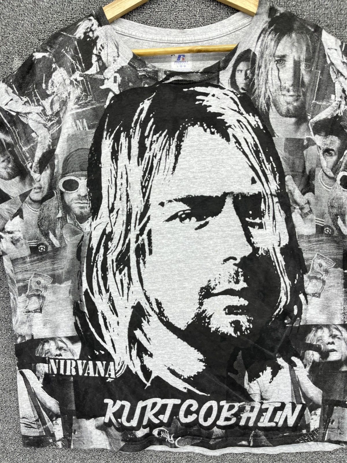 Band Tees Nirvana Overprint Punk Rock Band Tees T Shirts Size US L / EU 52-54 / 3 - 5 Thumbnail