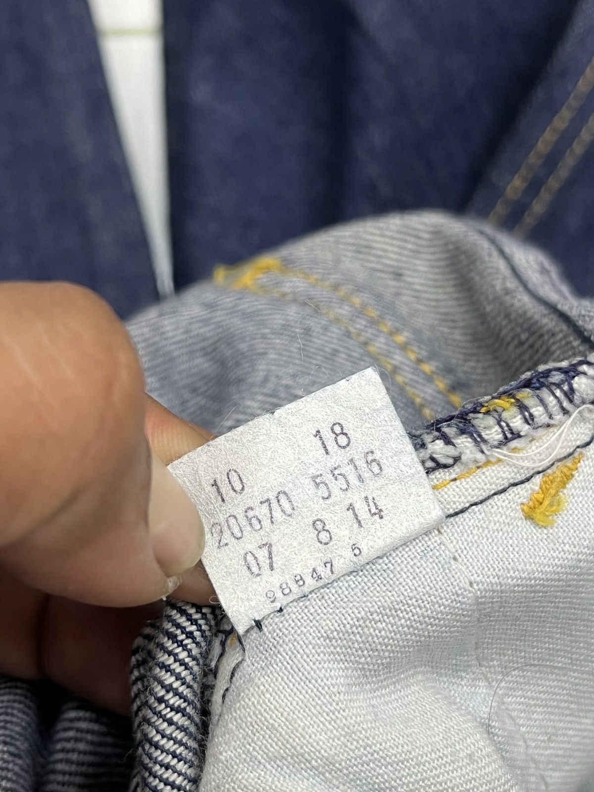 Levi's 🔥🔥🔥VTG 70’s LEVIS FRESH PRODUCE FLARED DENIM Size 28" / US 6 / IT 42 - 12 Thumbnail