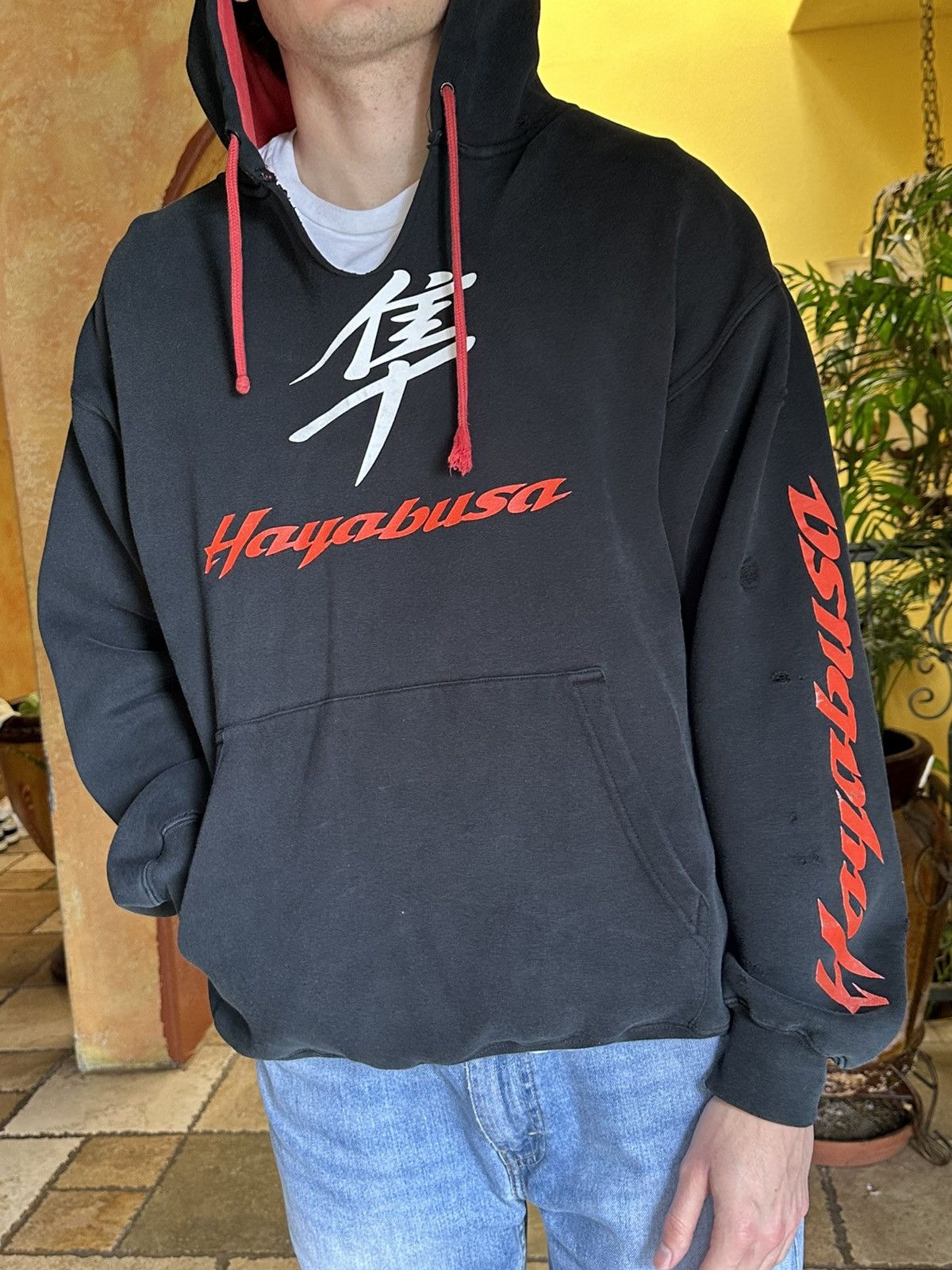 4GSELLER × Vintage Distressed Vintage Suzuki Hayabusa Motorcycle Hoodie Large Size US L / EU 52-54 / 3 - 6 Thumbnail