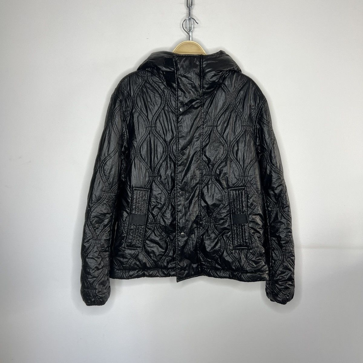 Diesel × Japanese Brand Diesel Shiny Black Nylon 2in1 Bomber Parka Puffer Jacket Y2K Size US M / EU 48-50 / 2 - 1 Thumbnail