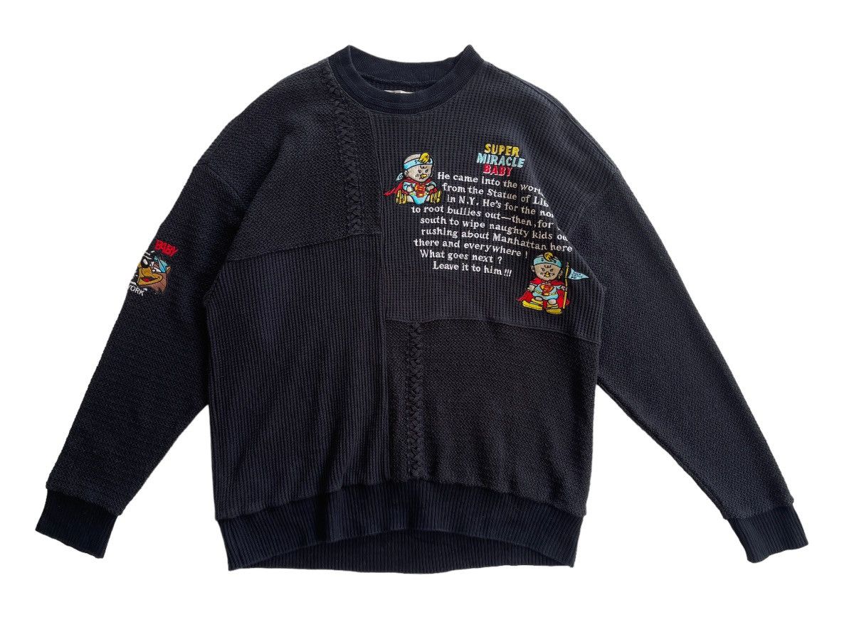 Japanese Brand Vintage Super Miracle Baby Hybrid Sweater Size US L / EU 52-54 / 3 - 4 Thumbnail