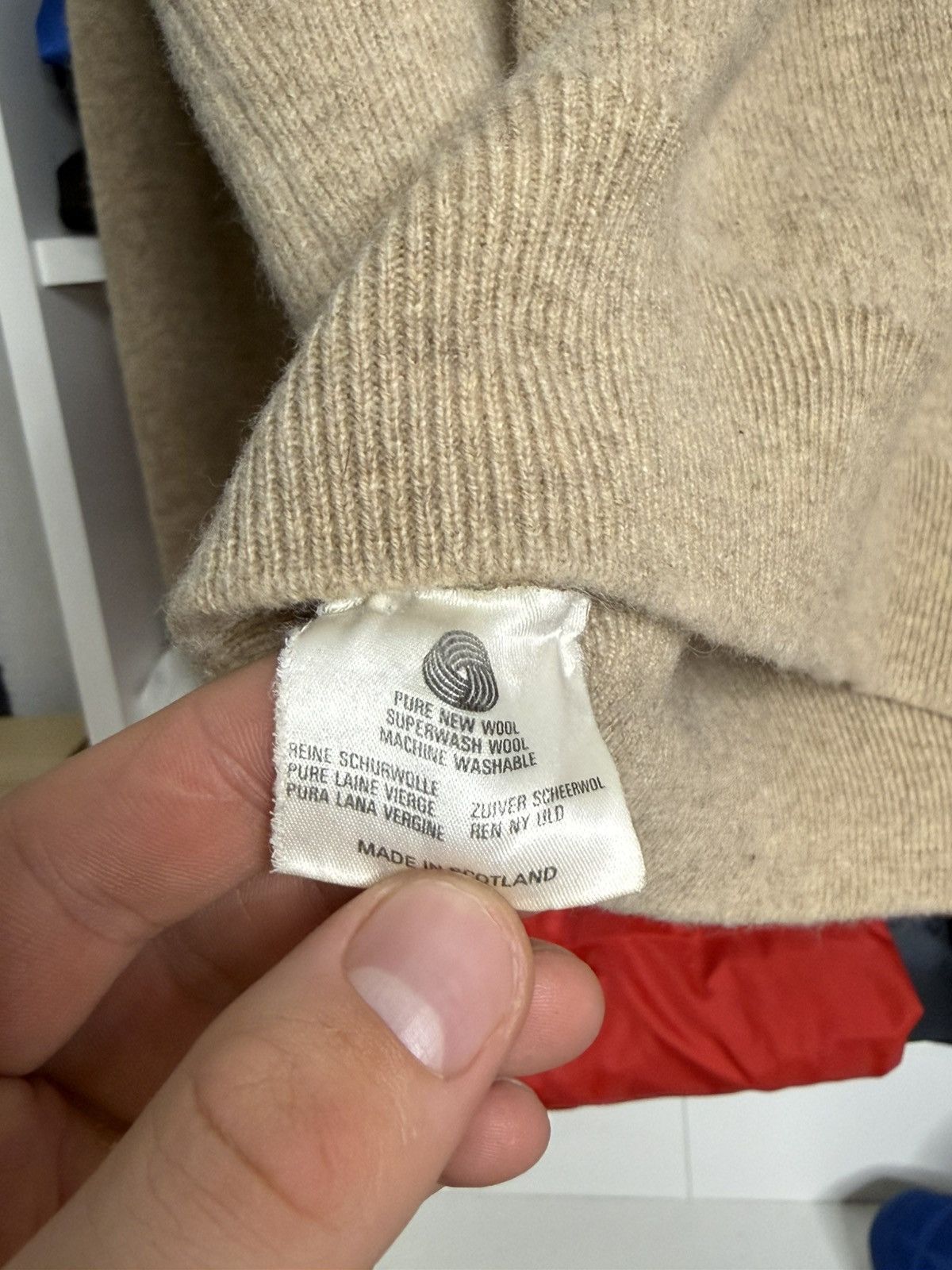 Pringle Of Scotland Pringle Of Scotland Beige wool knit sweater Size US M / EU 48-50 / 2 - 7 Thumbnail