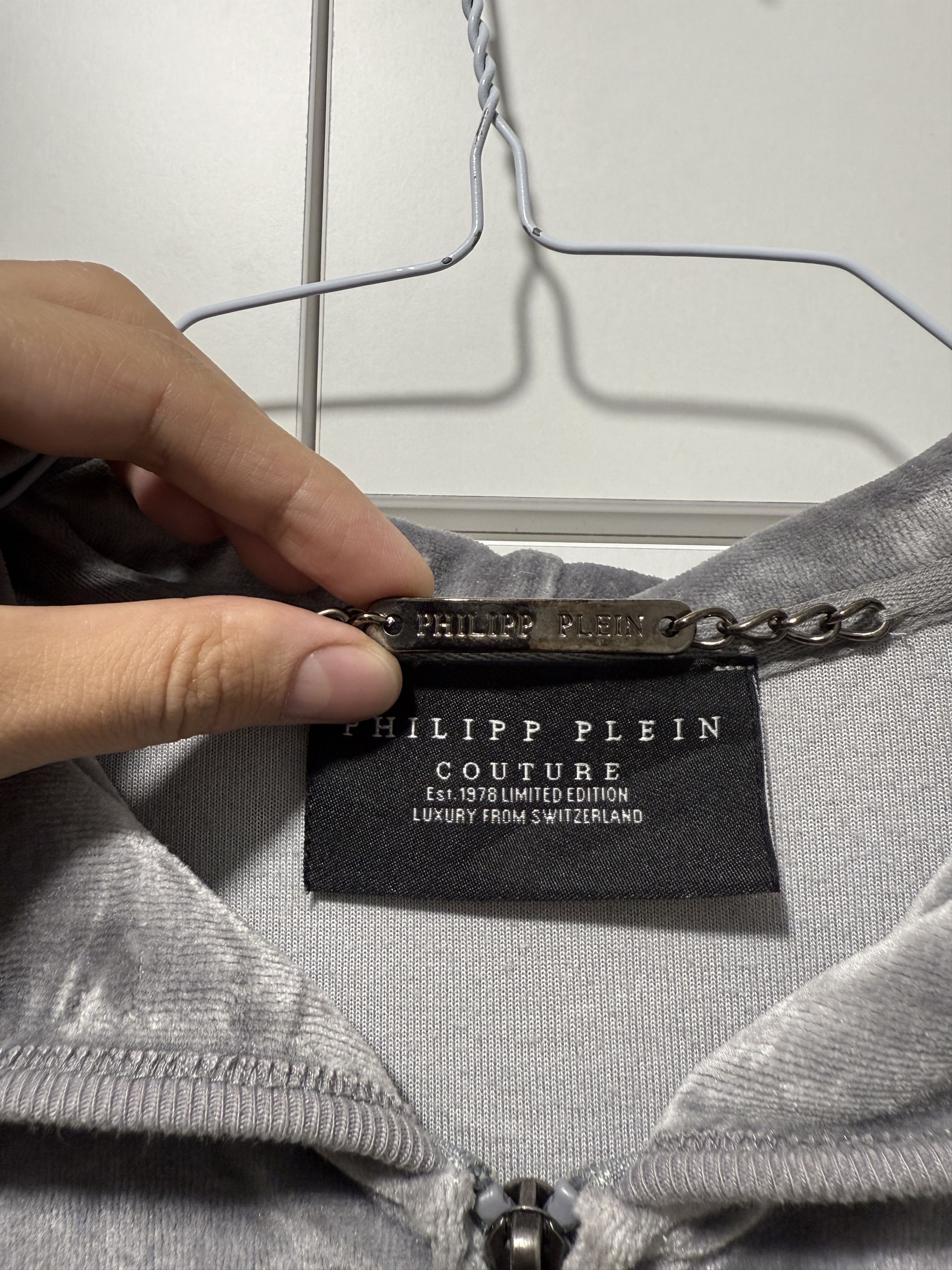 Philipp Plein Philipp Plein Velour Full Zip Hoodie Luxury Sport M-L Size M / US 6-8 / IT 42-44 - 3 Thumbnail
