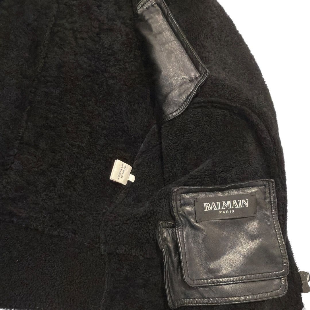 Balmain Balmain AW10 Christophe Decarnin Shearling Motorcycle Jacket Size US M / EU 48-50 / 2 - 7 Thumbnail