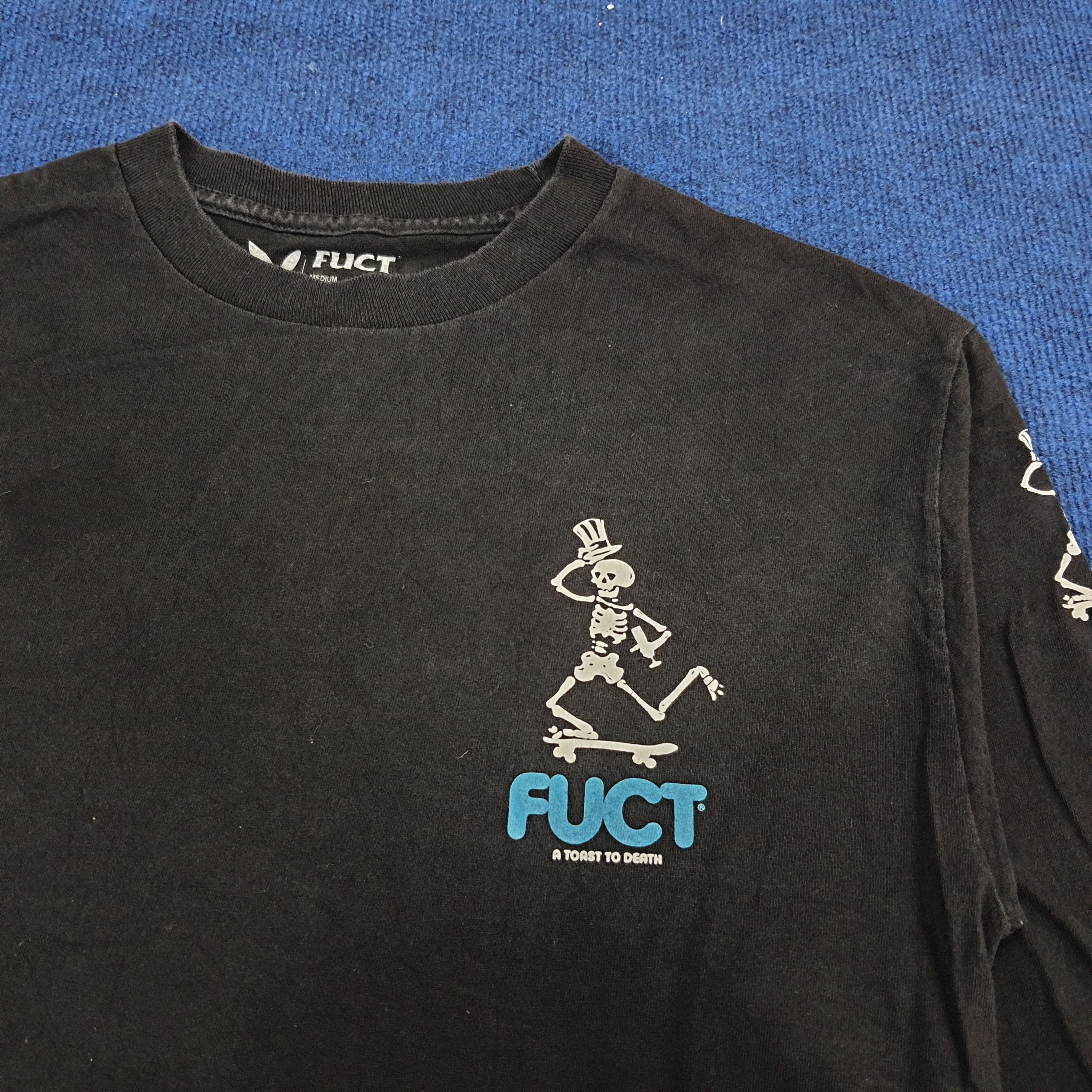 FUCT × Vintage Vintage FUCT A Toast To Death Skate T-shirt Size US M / EU 48-50 / 2 - 4 Thumbnail