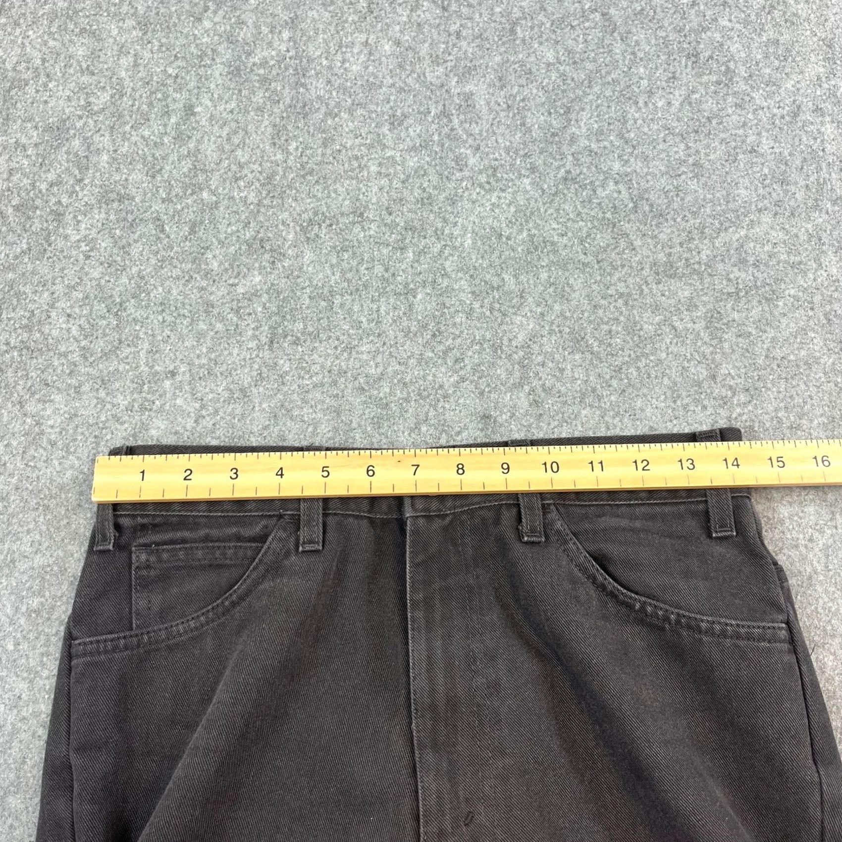 Levi's VINTAGE Levi's Sta-Prest Mens Jeans Relaxed Baggy Straight 29 34 Dark Black 90s Mens Size US 29 - 6 Thumbnail