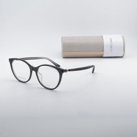 Jimmy Choo Jimmy Choo JC378/G 0MF7 00 Eyeglasses Pearlized Grey 53mm Size ONE SIZE - 10 Thumbnail