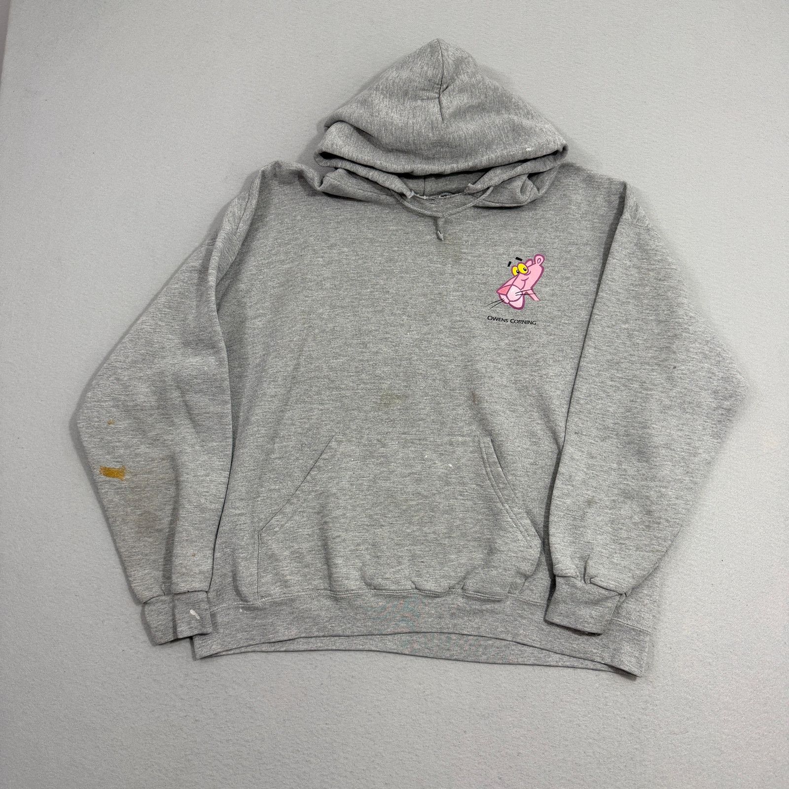 Vintage Vintage Pink Panther Hoodie 2XL Gray Pullover Sweatshirt 90s Size US XXL / EU 58 / 5 - 1 Thumbnail